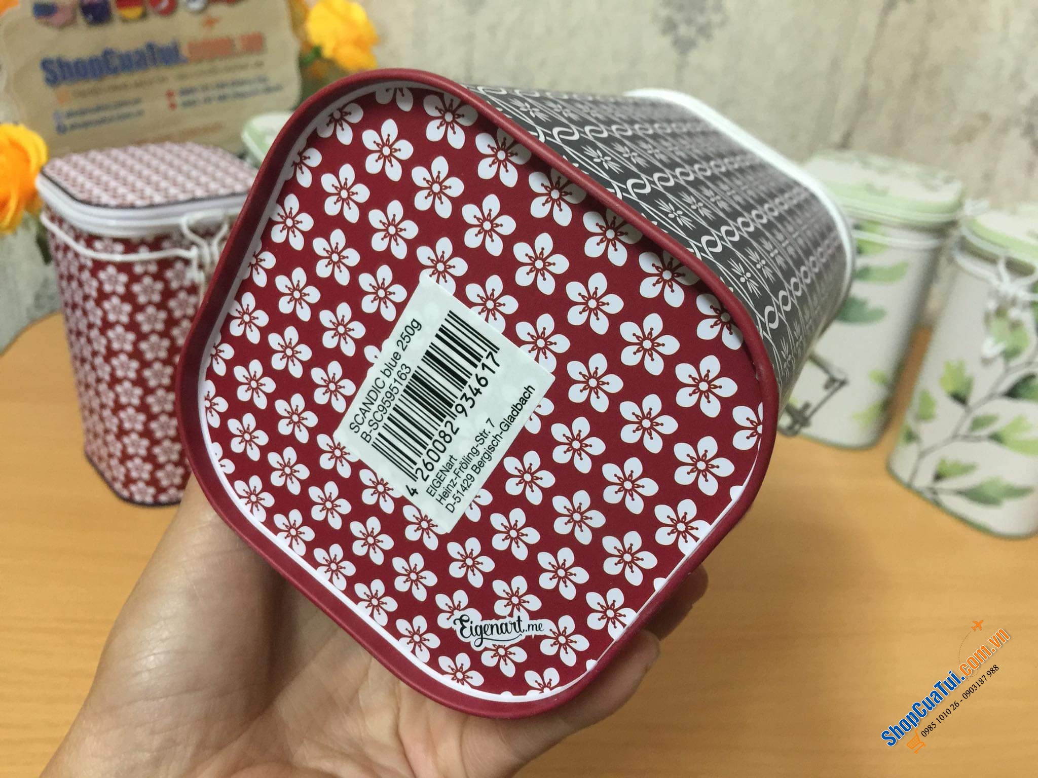 Hộp đựng trà, Hộp đựng cafe, trà Eigenart nội địa Đức siêu đẹp, siêu xinh.