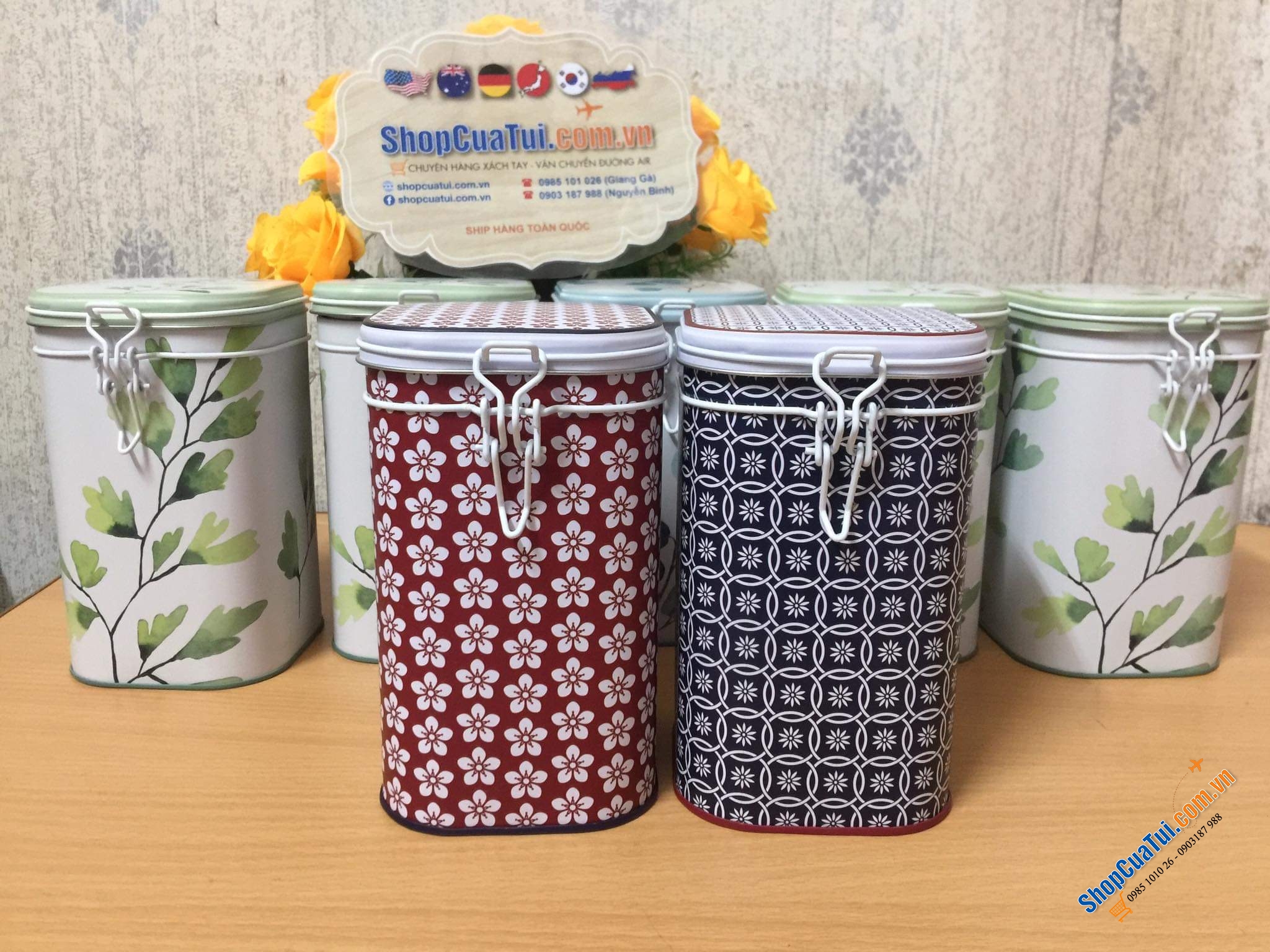 Hộp đựng trà, Hộp đựng cafe, trà Eigenart nội địa Đức siêu đẹp, siêu xinh.