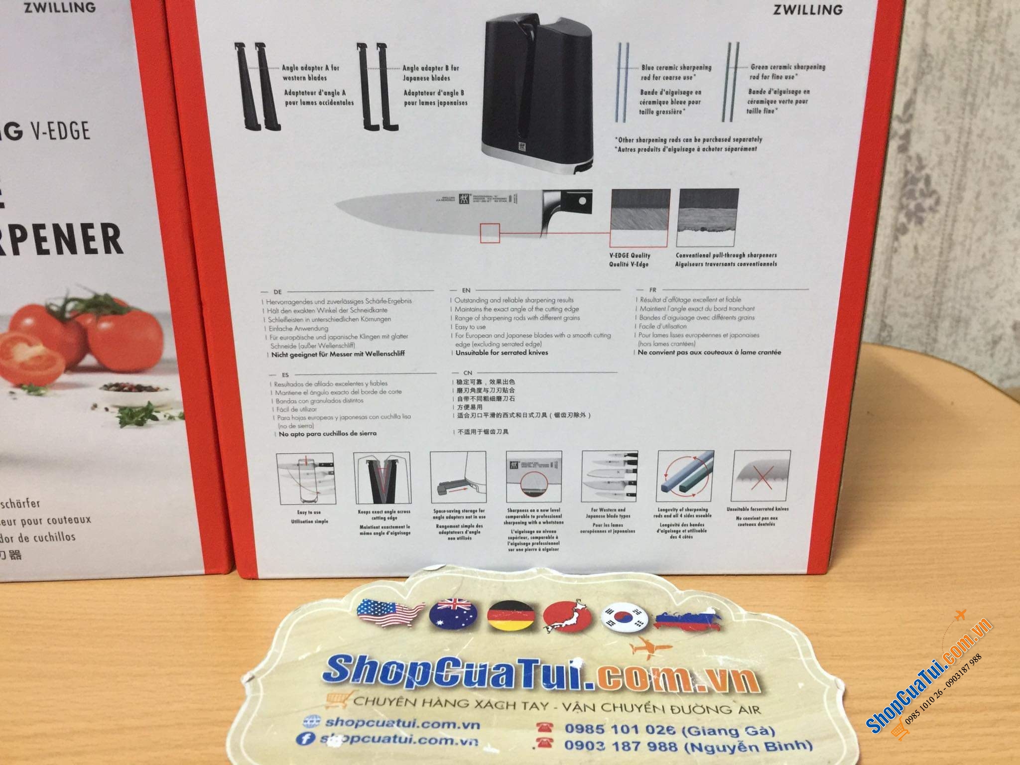 MÁY MÀI DAO CHUYÊN DỤNG ZWILLING V-EDGE.