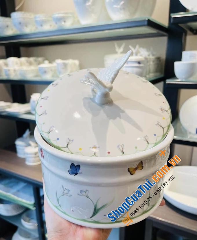 HŨ SỨ CAO CẤP VILLEROY BOCH COLOURFUL SPRING - MADE IN GERMANY - Lấy cảm hứng từ những bông hoa chuông lung linh trong gió và cánh bướm đầy màu sắc