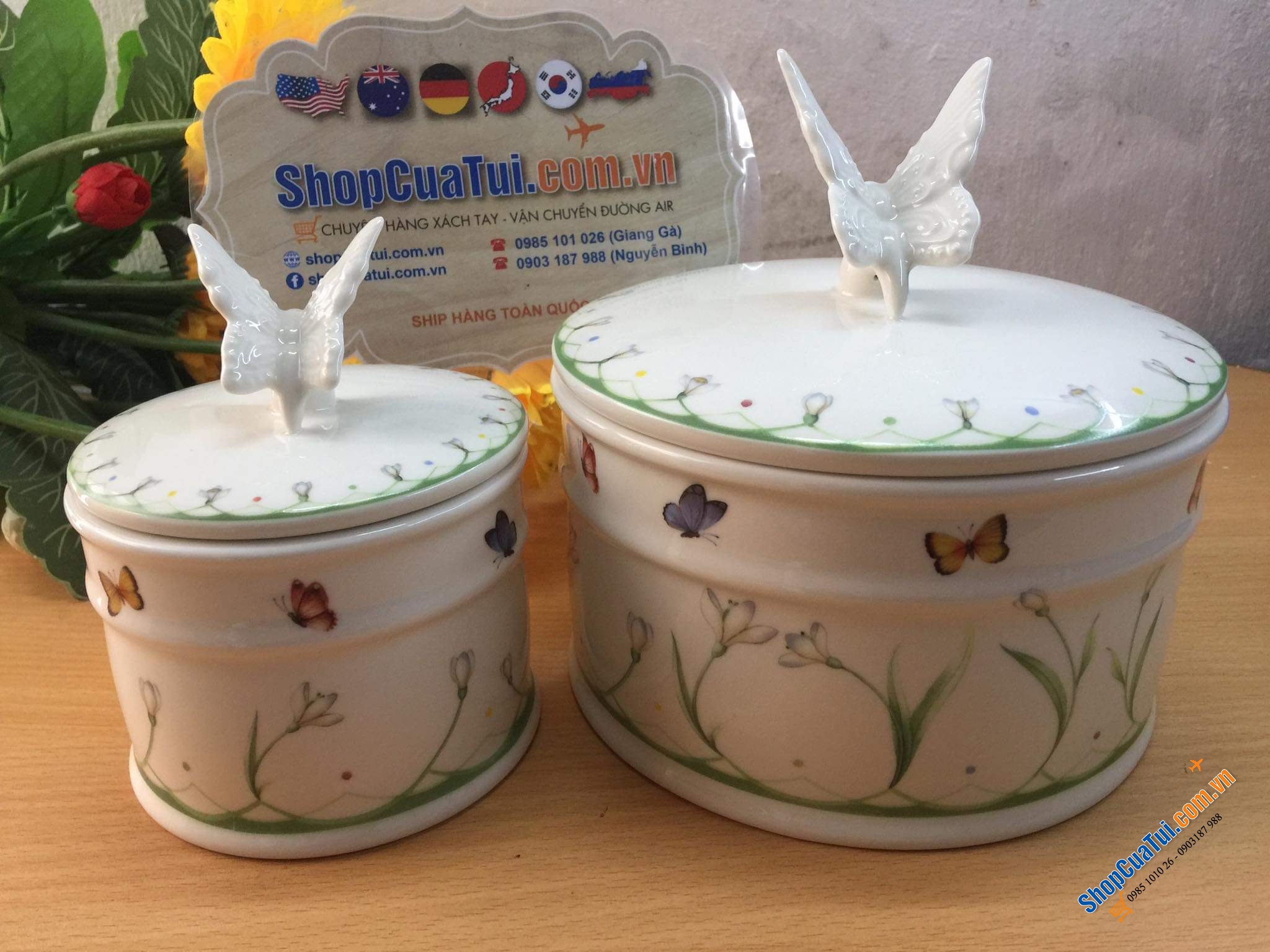HŨ SỨ CAO CẤP VILLEROY BOCH COLOURFUL SPRING - MADE IN GERMANY - Lấy cảm hứng từ những bông hoa chuông lung linh trong gió và cánh bướm đầy màu sắc
