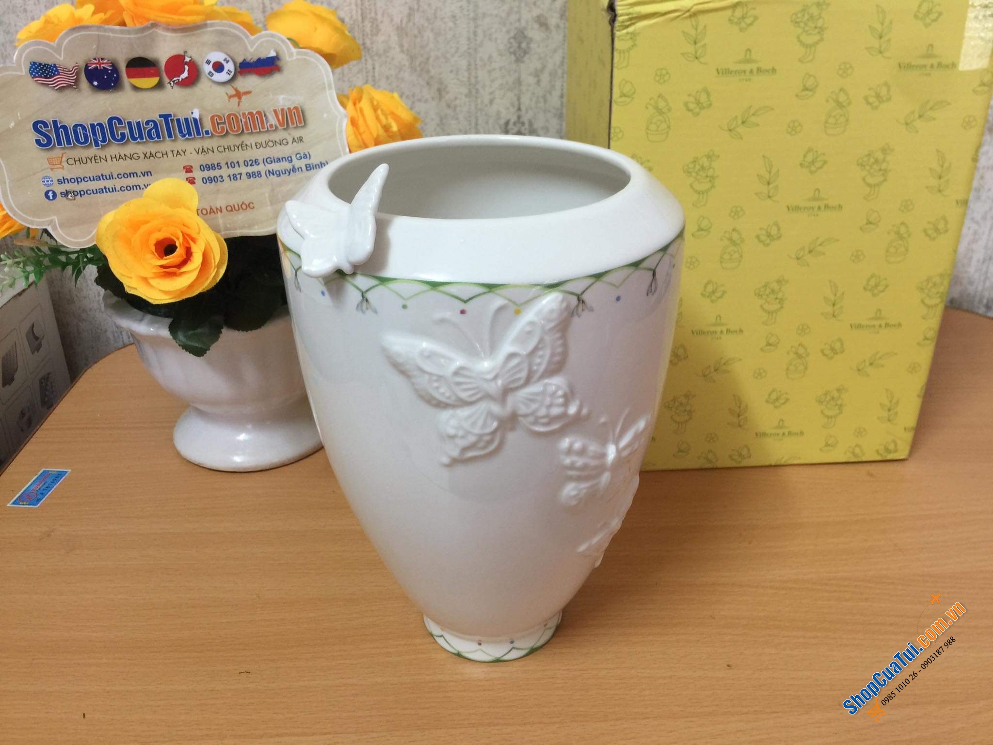 LỌ HOA CAO CẤP VILLEROY BOCH COLOURFUL SPRING - MADE IN GERMANY.