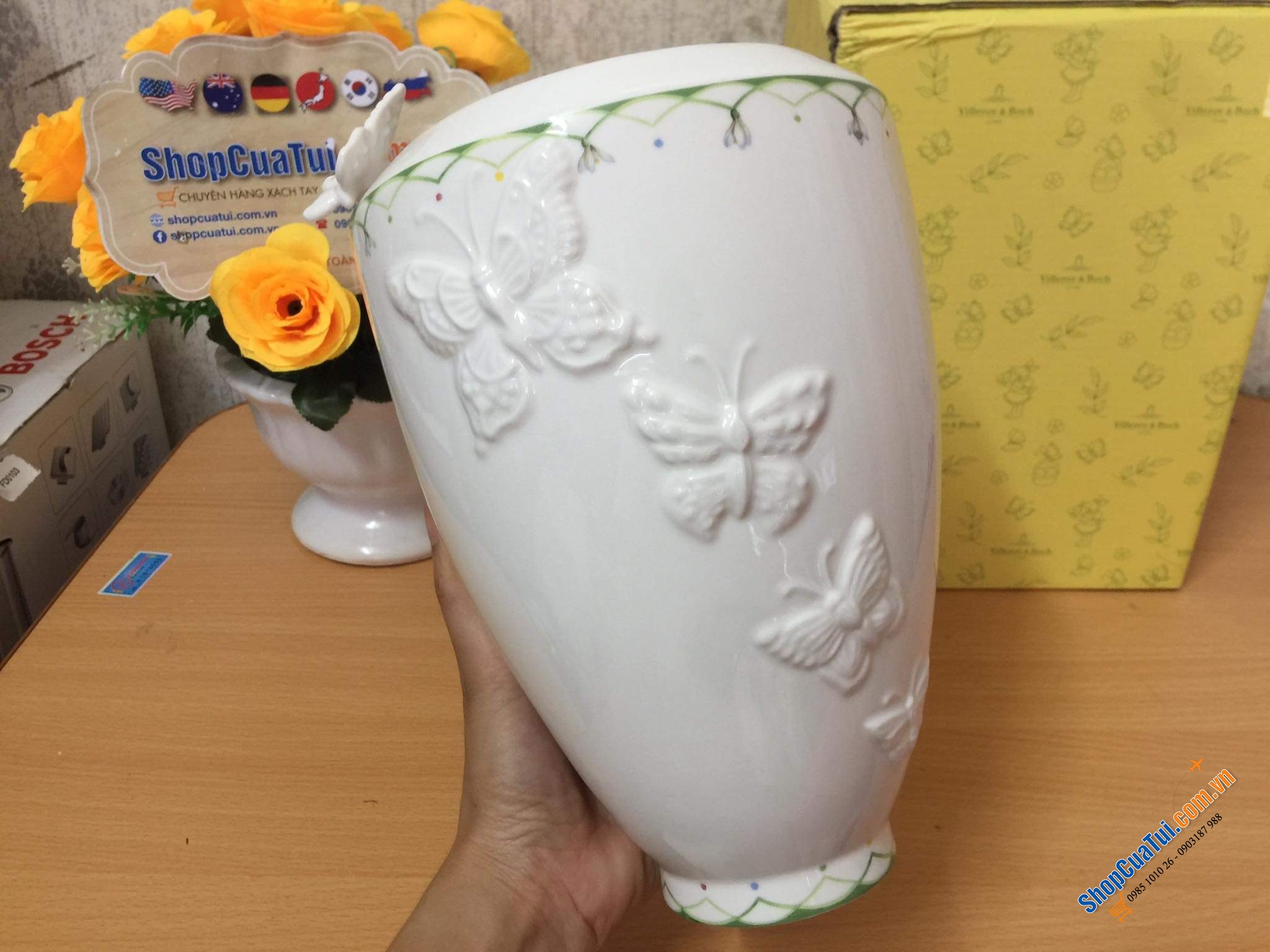LỌ HOA CAO CẤP VILLEROY BOCH COLOURFUL SPRING - MADE IN GERMANY.