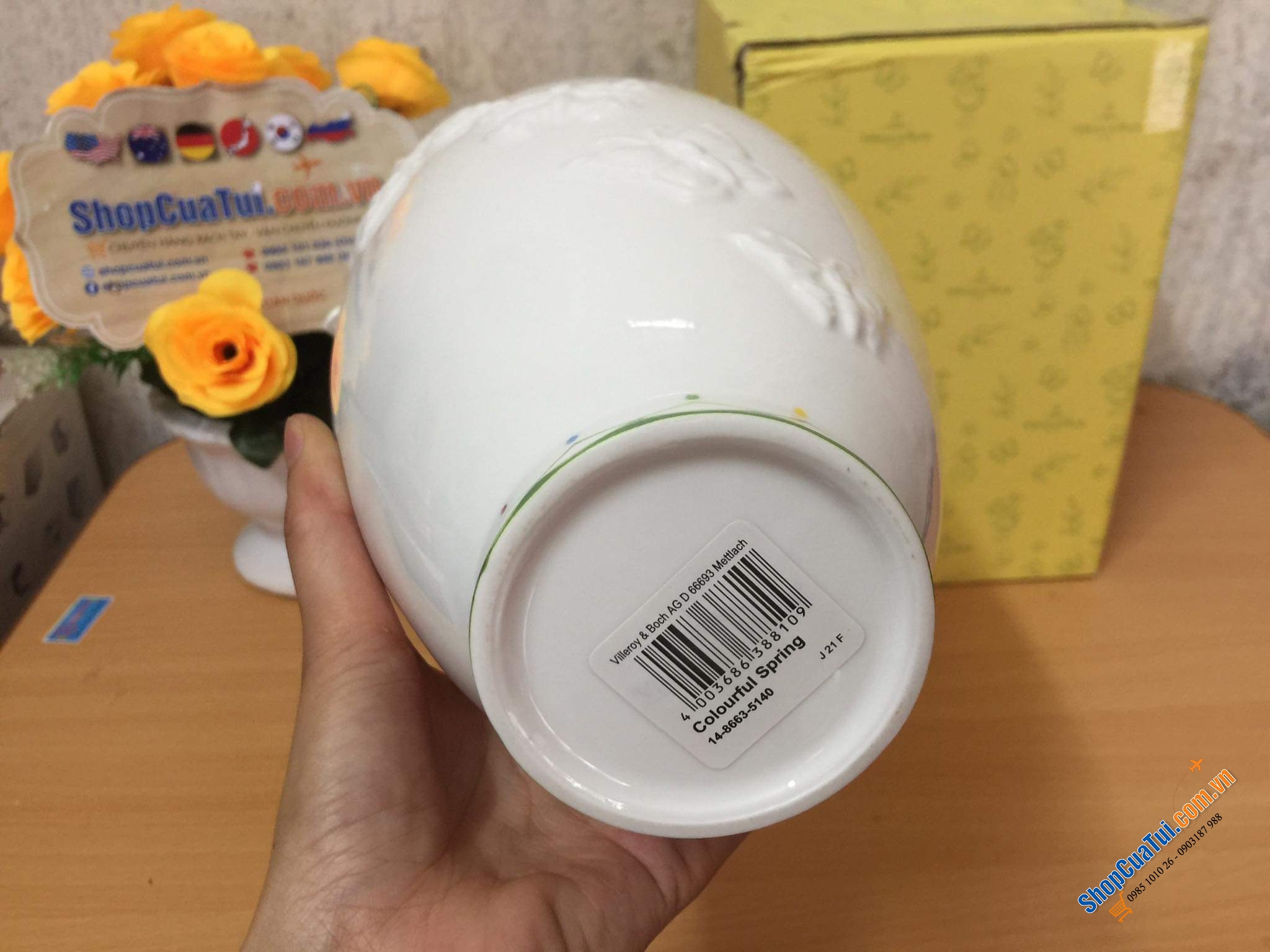 LỌ HOA CAO CẤP VILLEROY BOCH COLOURFUL SPRING - MADE IN GERMANY.