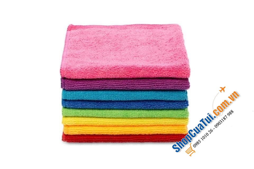 SET 8 KHĂN LAU BẾP CẦU VỒNG - LAU BÁT VILEDA XXL - hàng Germany.