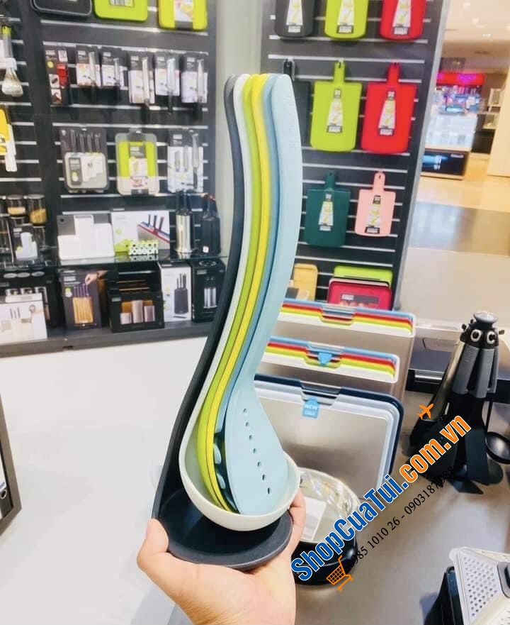 BỘ DỤNG CỤ NẤU ĂN JOSEPH JOSEPH HÚT NAM CHÂM 5 MÓN NEST UTENSILS PLUS + ĐẾ TỪ OPAL.