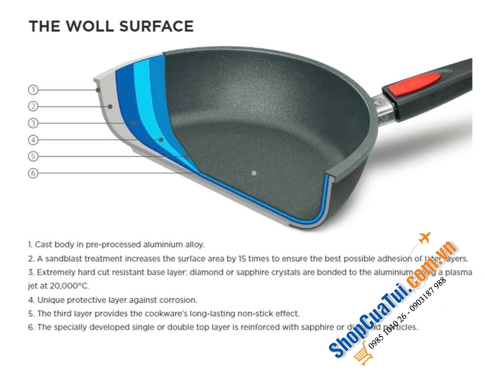 QUÁNH  WOLL diamond lite 18cm tay rời - MADE IN GERMANY.