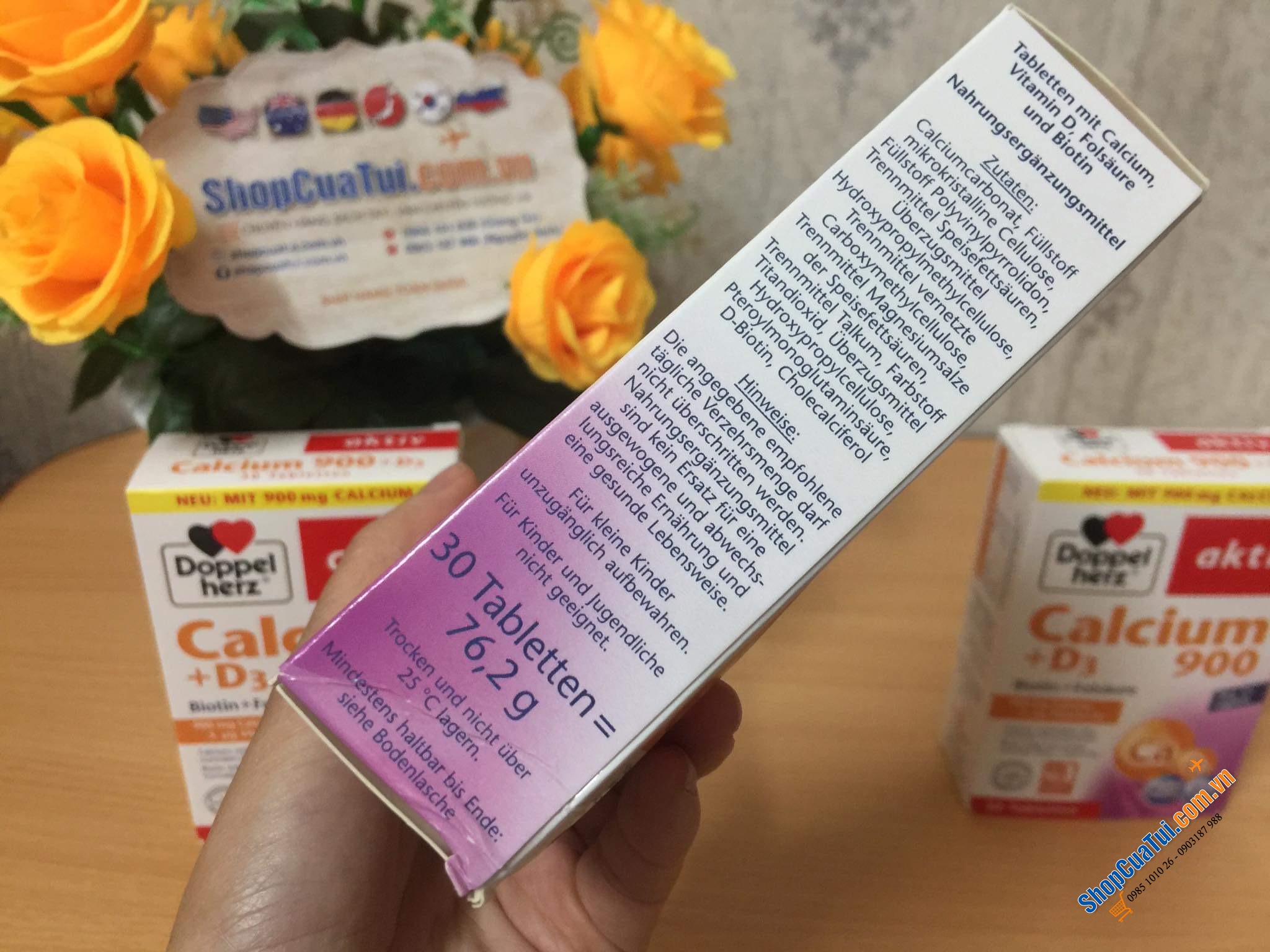 Canxi - Thuốc bổ sung Calcium +D3 900 (30 viên) Doppelherz.