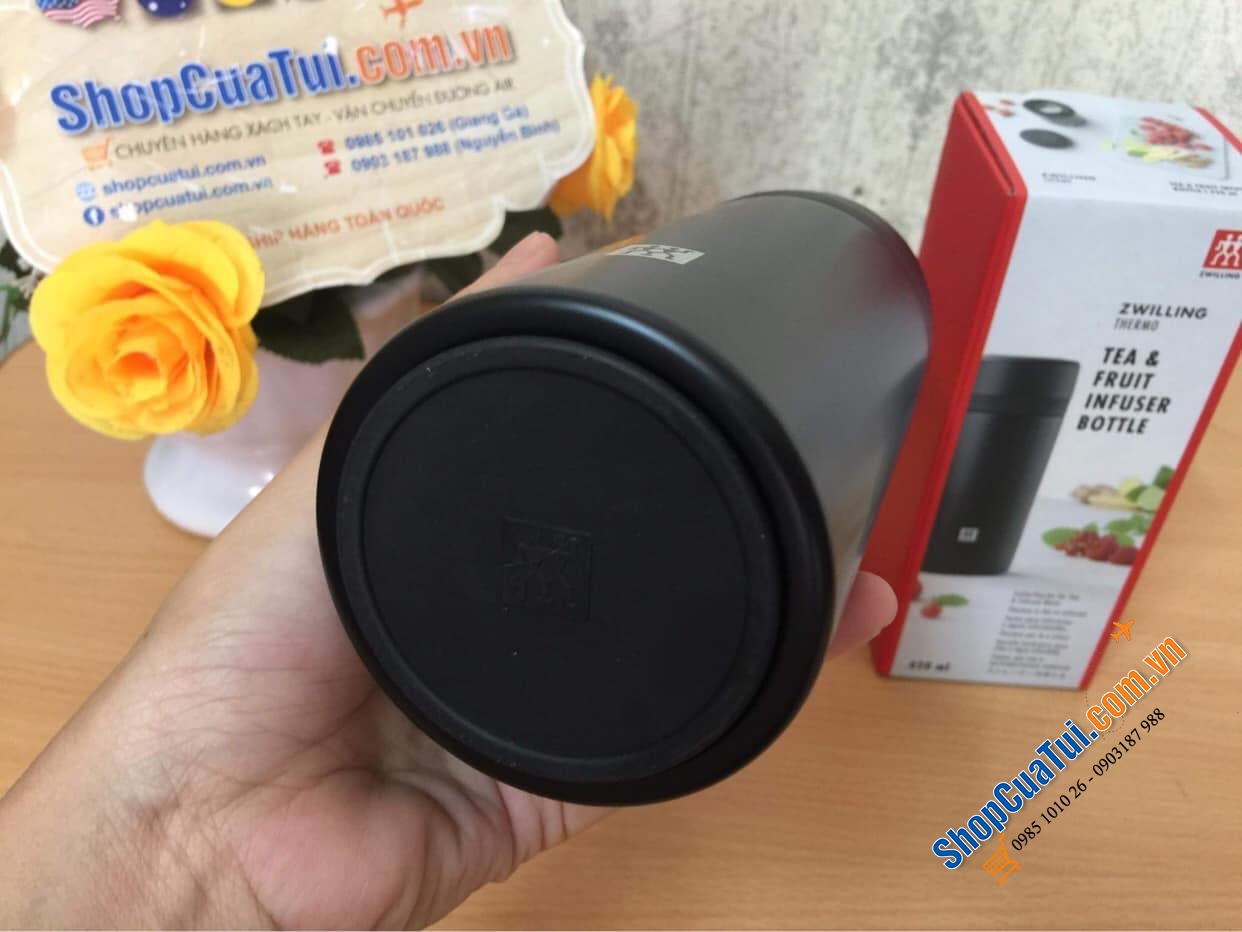 BÌNH GIỮ NHIỆT KÈM LỌC TRÀ ZWILLING 420ML MÀU TRẮNG.
