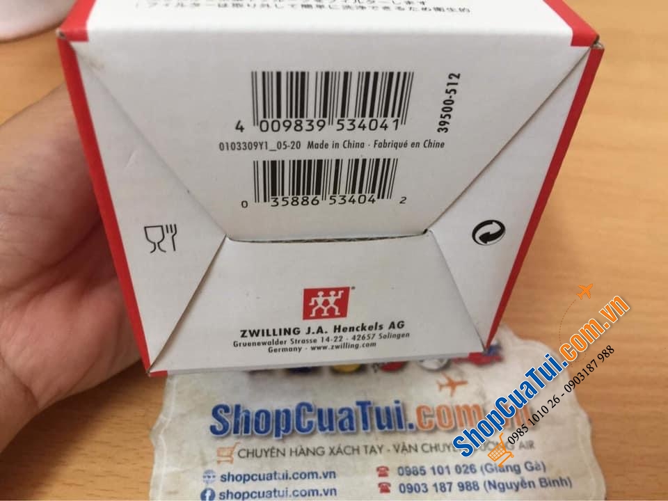 BÌNH GIỮ NHIỆT KÈM LỌC TRÀ ZWILLING 420ML MÀU TRẮNG.