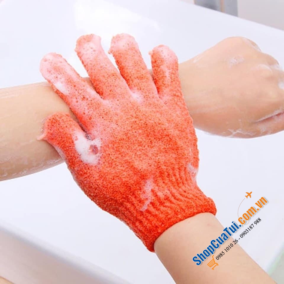GĂNG TAY TẮM MASSAGE VÀ TẨY TẾ BÀO CHẾT EBELIN (1 CHIẾC) - HÀNG CHÍNH HÃNG XÁCH TAY TỪ ĐỨC. - giúp tẩy da chết khi tắm