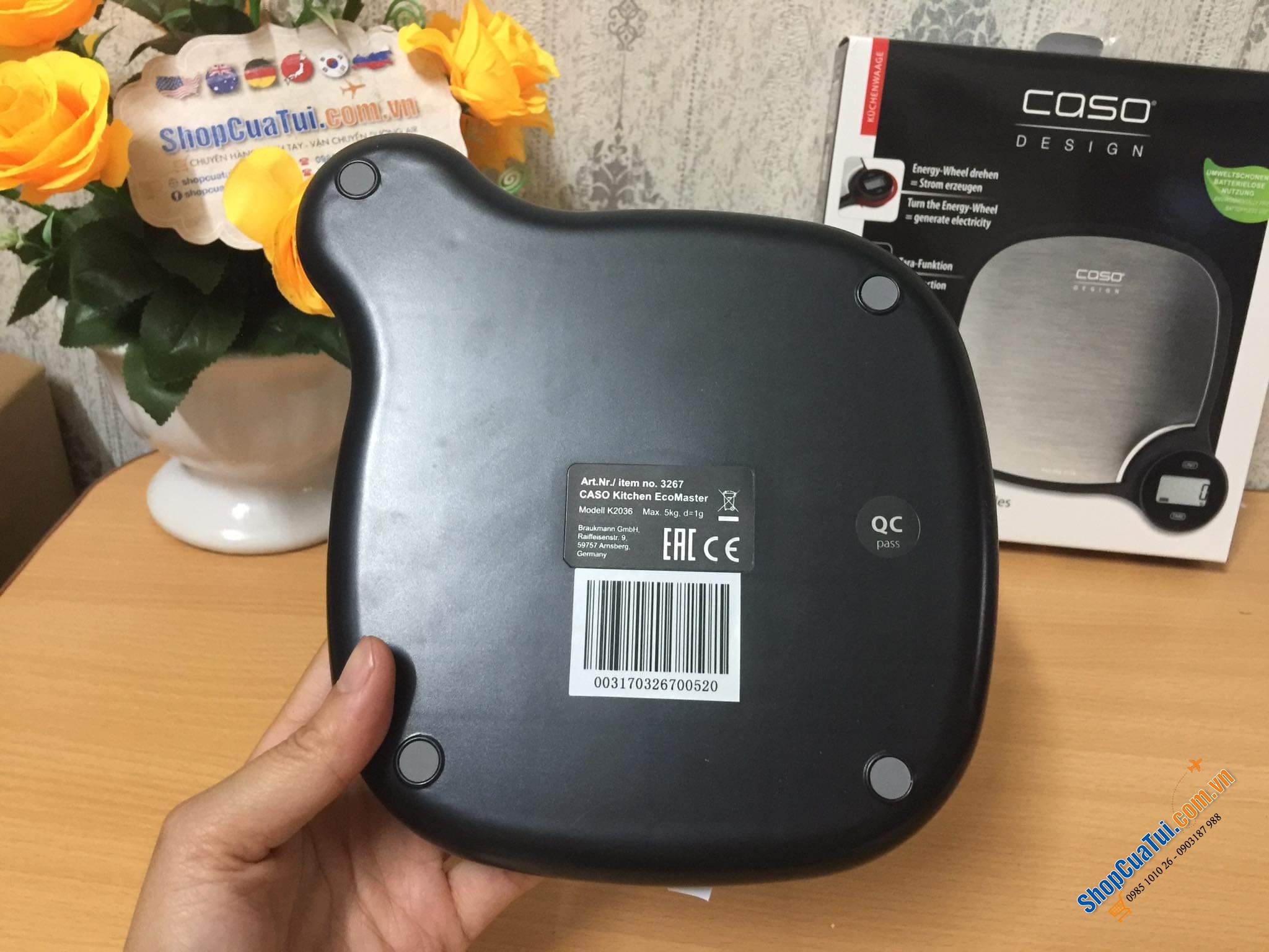 Cân nhà bếp Caso Kitchen EcoMaster 3267.