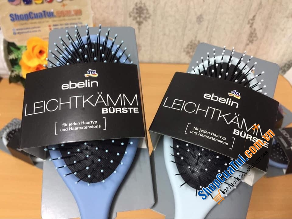 Lược Ebelin Đức - gỡ rối, chống gãy và rụng tóc số 1 tại Đức, dùng sấy tóc tiện lợi