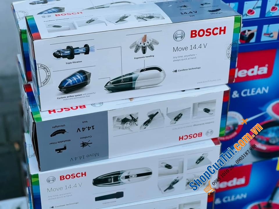 MÁY HÚT BỤI CẦM TAY BOSCH MÀU TRẮNG.