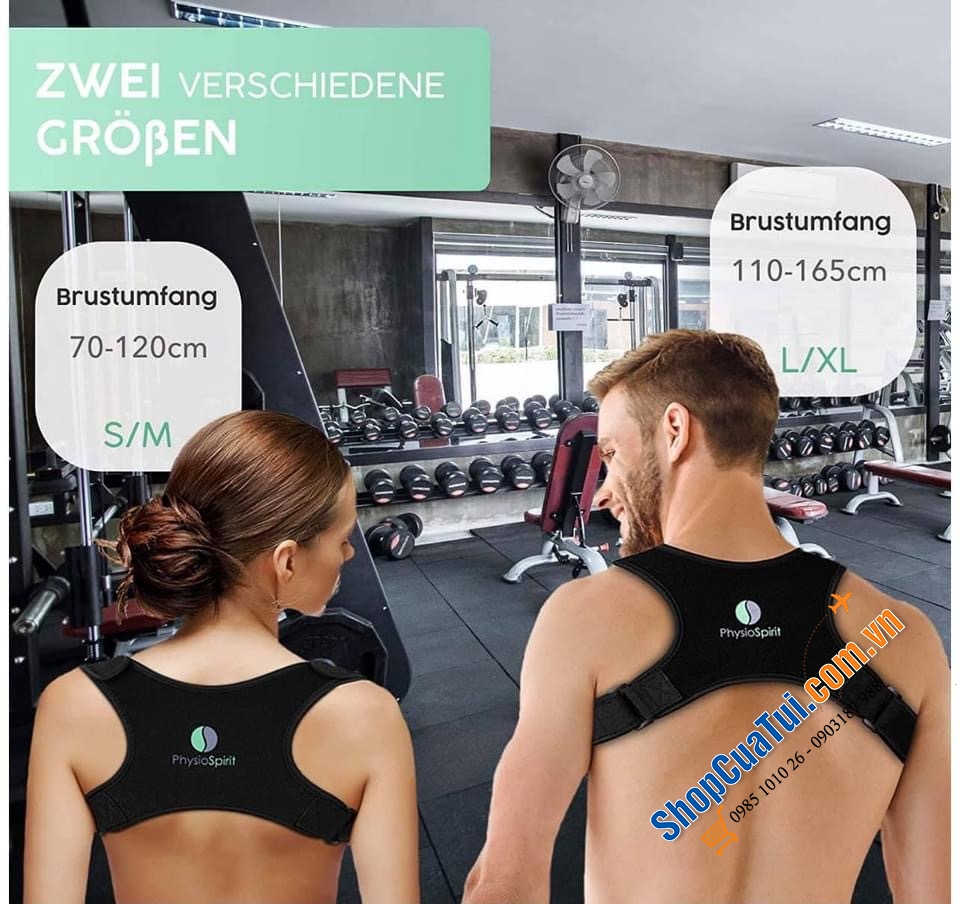 ĐAI CHỐNG GÙ - CỐ ĐỊNH LƯNG PHYSIOSPIRIT.