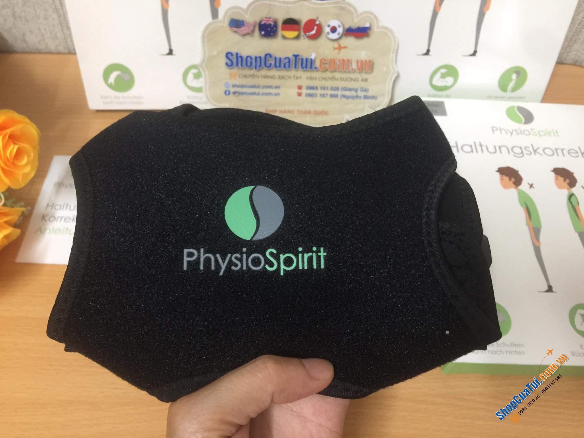 ĐAI CHỐNG GÙ - CỐ ĐỊNH LƯNG PHYSIOSPIRIT.