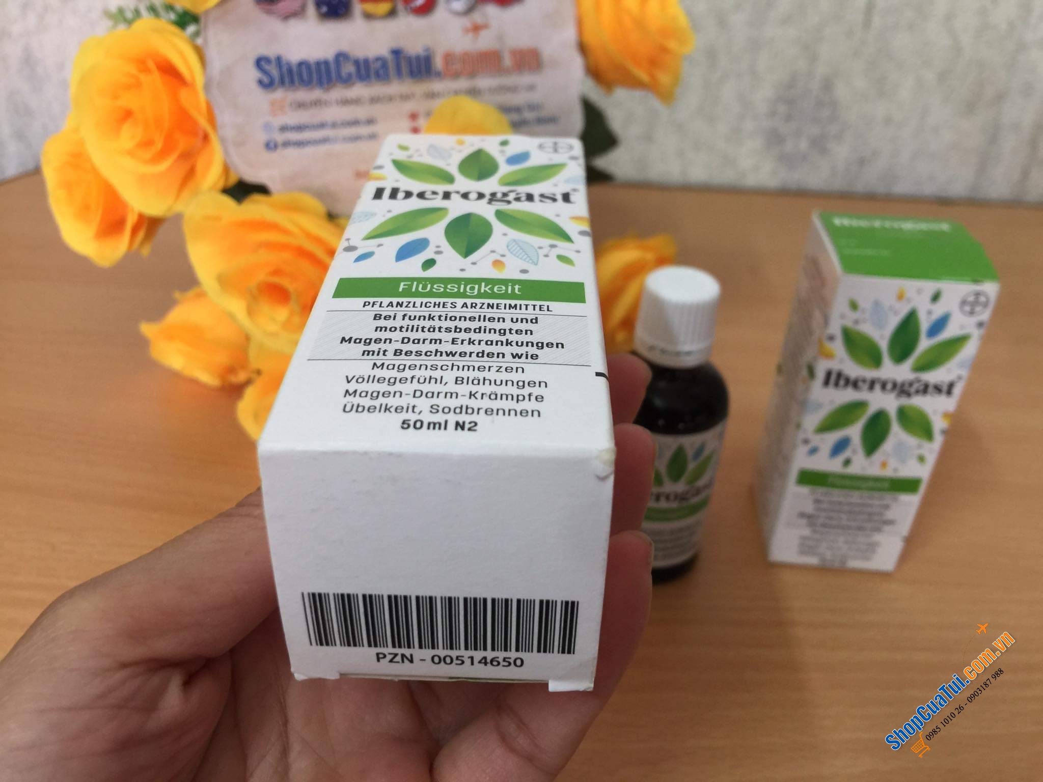 THUỐC IBEROGAST CHỮA VIÊM LOÉT DẠ DÀY, ĐẦY HƠI CHƯỚNG BỤNG- 100% từ thảo dược an toàn với sức khoẻ - 50ml.