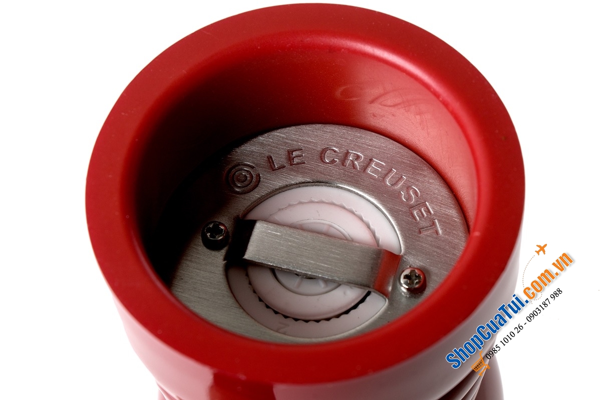 XAY TIÊU TAY LE CREUSET 21 cm MÀU ĐỎ - MÀU VÀNG
