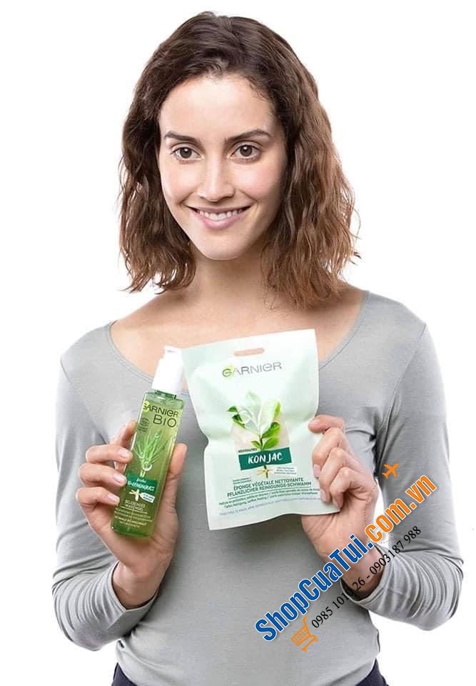 Sửa rửa mặt Garnier Bio mùi chanh xả. Thích hợp cho tất cả các loại da đặc biệt là da thường và da hỗn hợp