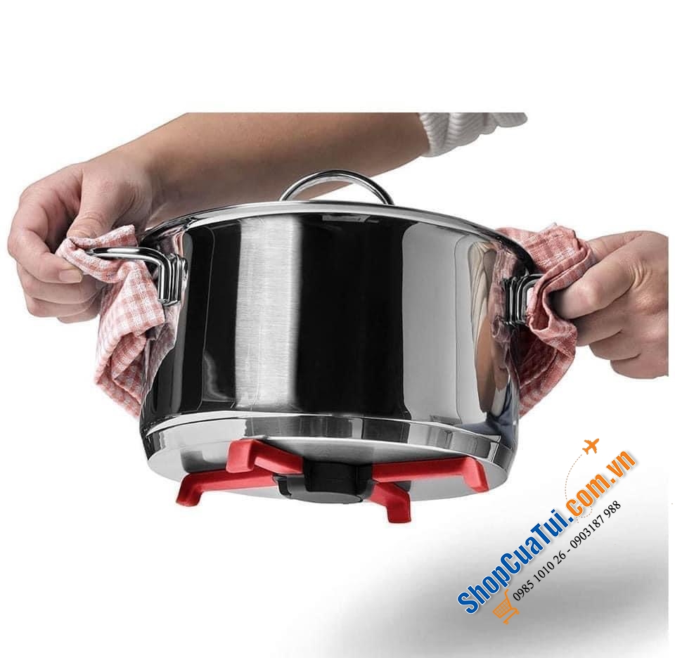 Lót nồi nam châm SILIT màu ĐỎ SIÊU ĐẸP.