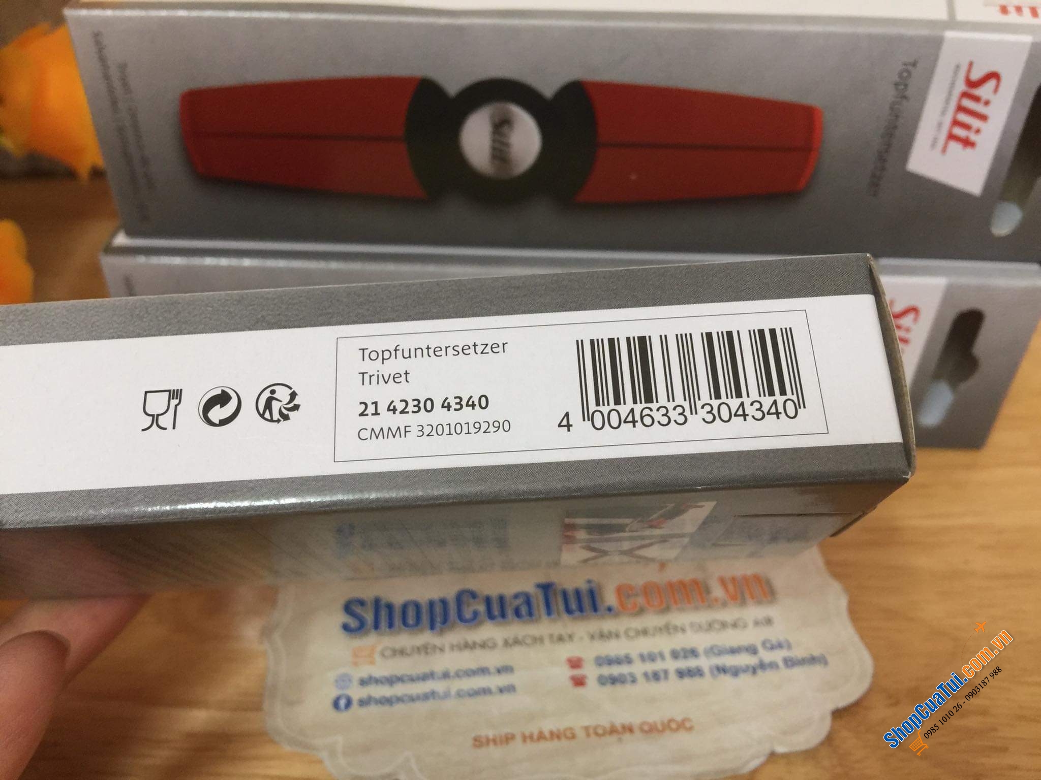 Lót nồi nam châm SILIT màu ĐỎ SIÊU ĐẸP.