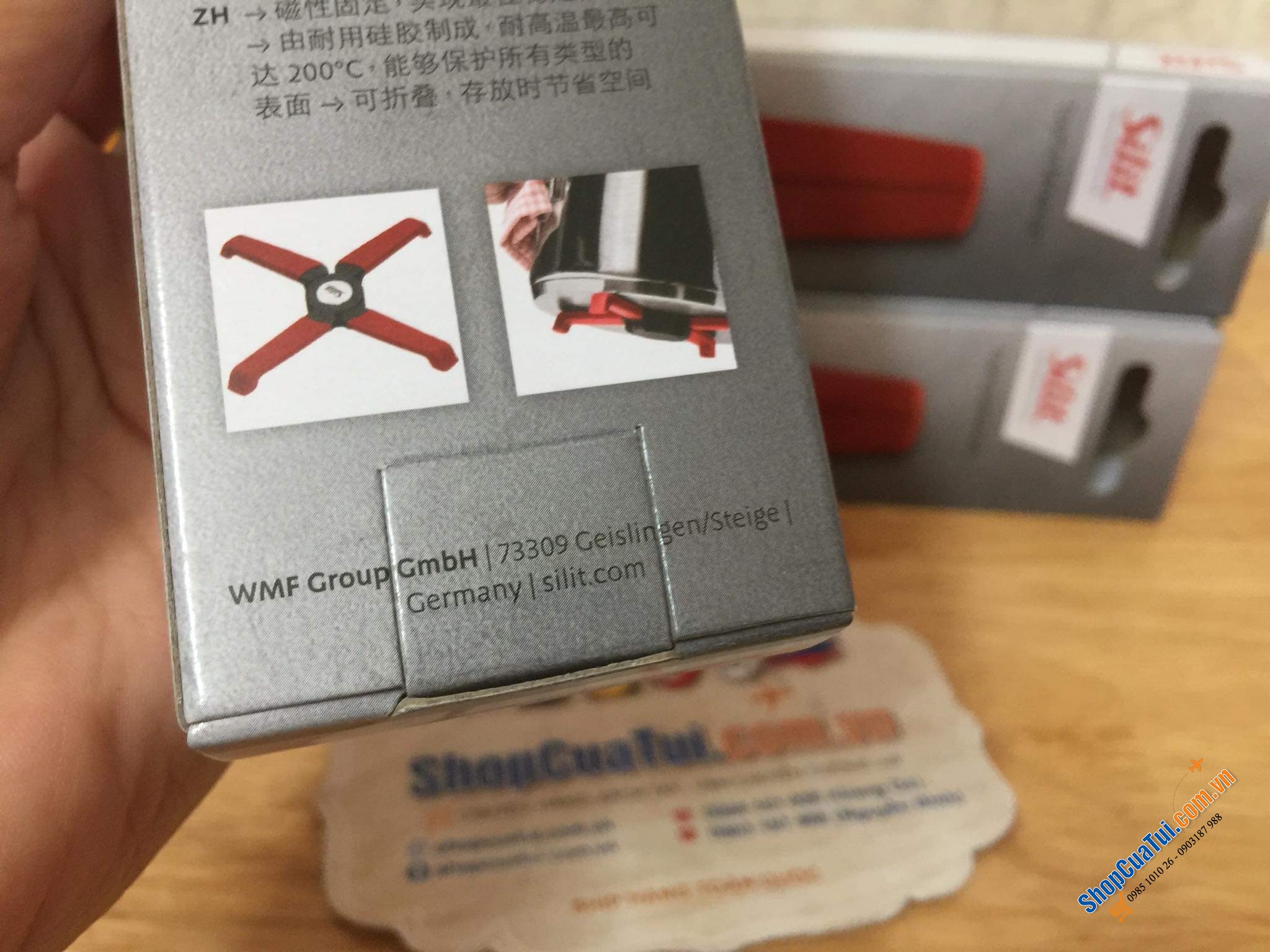 Lót nồi nam châm SILIT màu ĐỎ SIÊU ĐẸP.