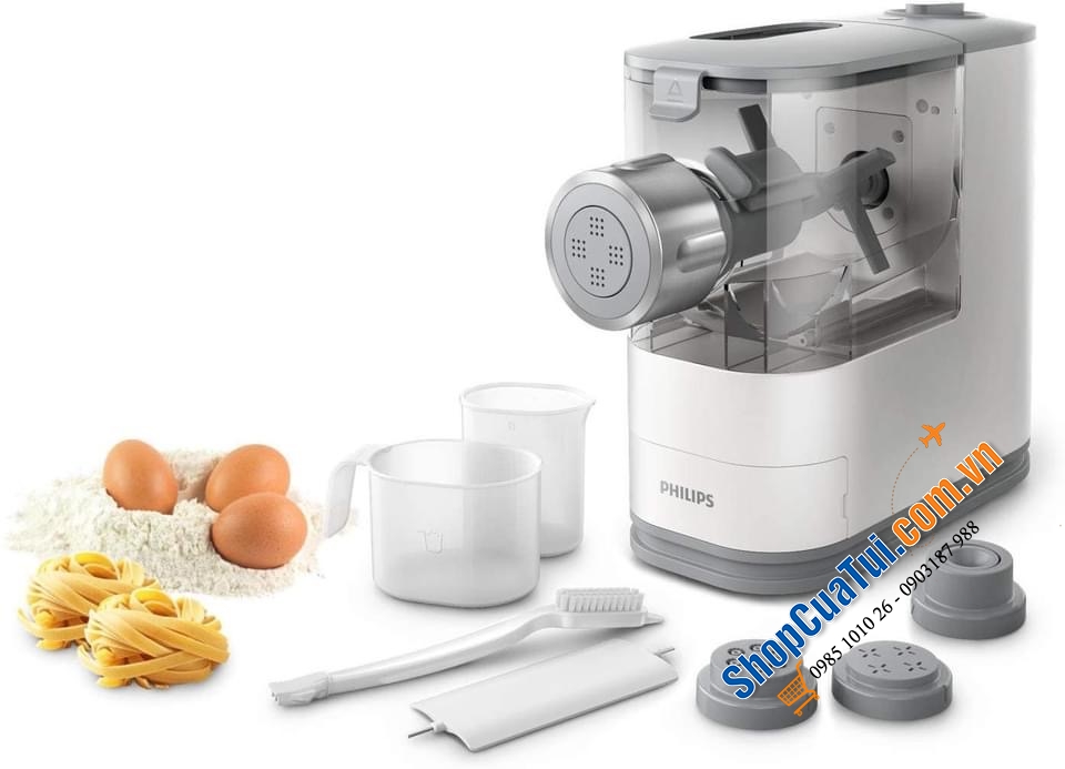 Máy Làm nui bún mì tại nhà đơn giản và sạch với Philips - Viva Collection Pasta and Noodle Maker HR2345/19
