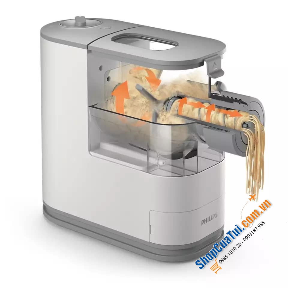 Máy Làm nui bún mì tại nhà đơn giản và sạch với Philips - Viva Collection Pasta and Noodle Maker HR2345/19