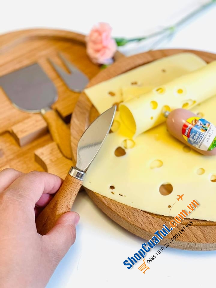KHAY ĐỰNG CHEESE 100% CHẤT LIỆU TỪ GỖ, CÓ THỂ GẬP GỌN.