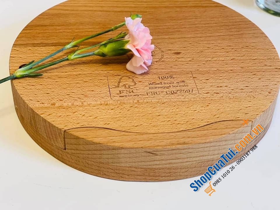 KHAY ĐỰNG CHEESE 100% CHẤT LIỆU TỪ GỖ, CÓ THỂ GẬP GỌN.