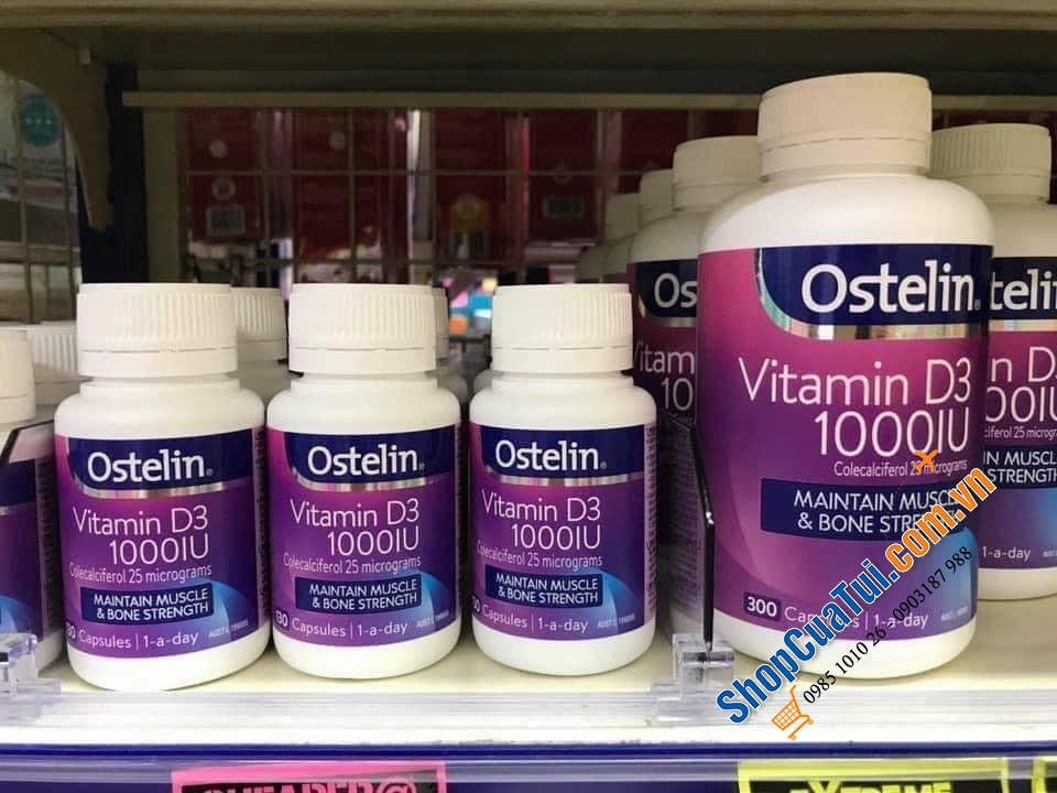 VIÊN UỐNG VITAMIN D3 OSTELIN 1000IU 60 viên