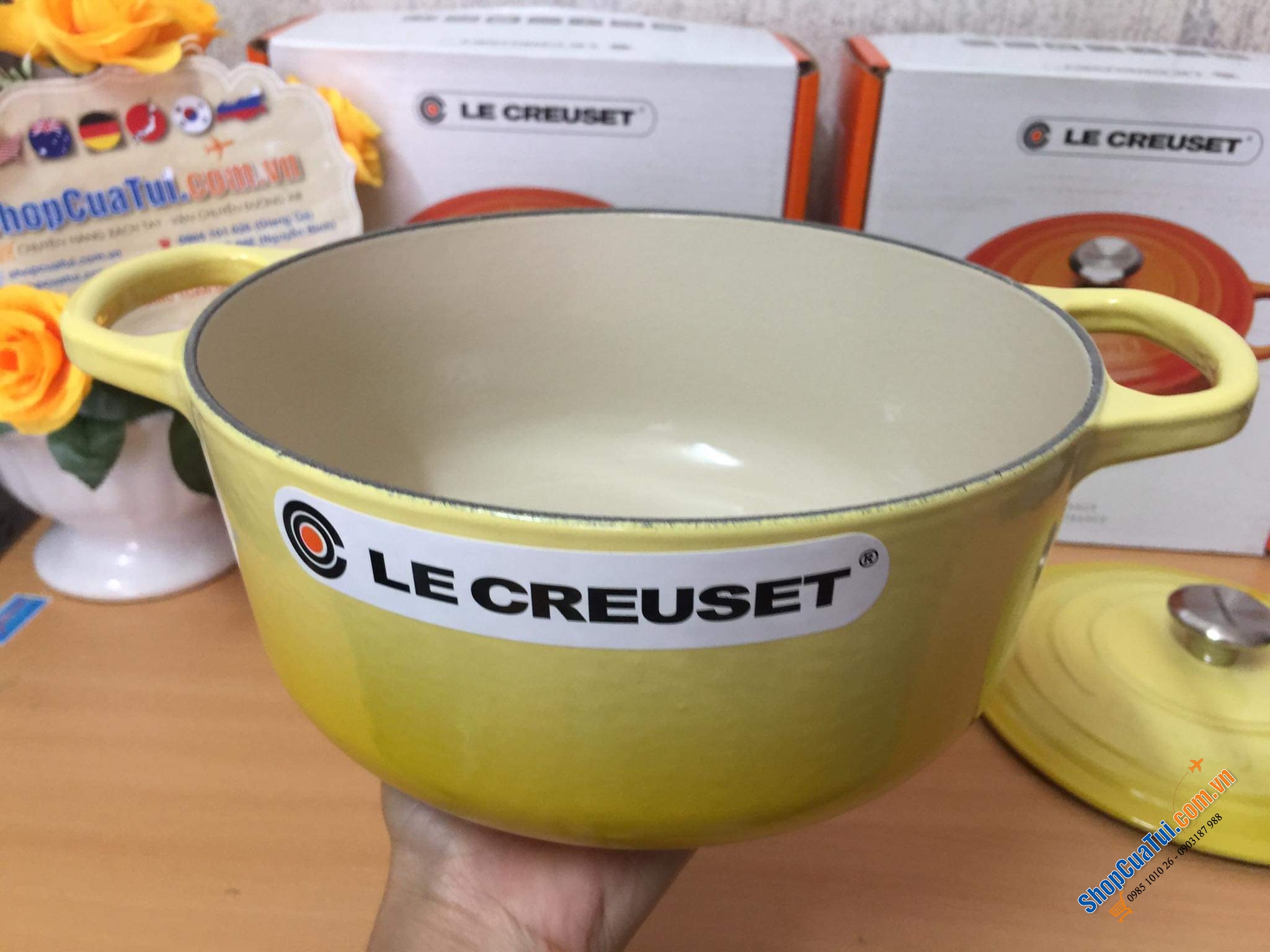 NỒI Le Creuset 20 cm màu VÀNG CHANH