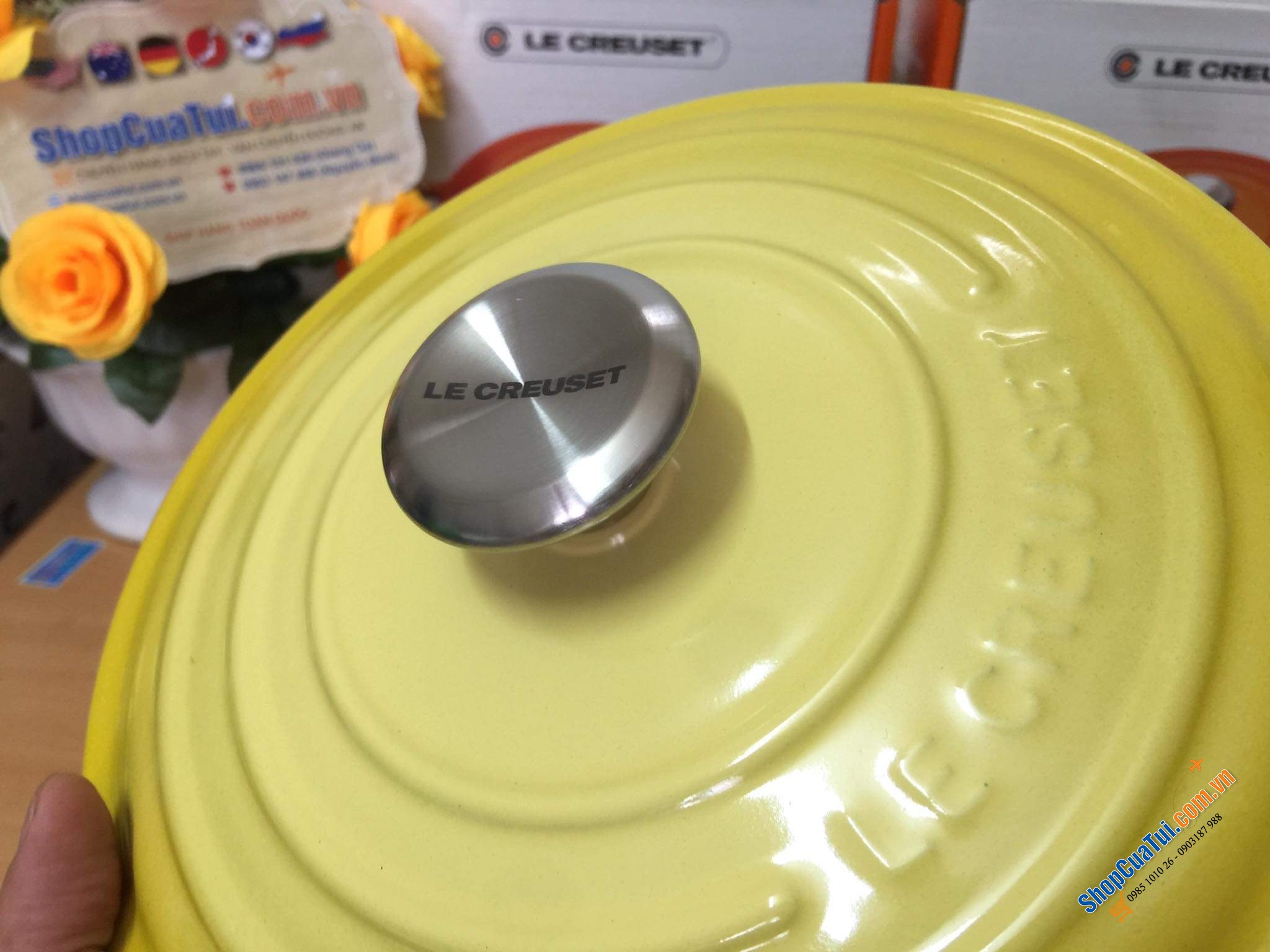 NỒI Le Creuset 20 cm màu VÀNG CHANH