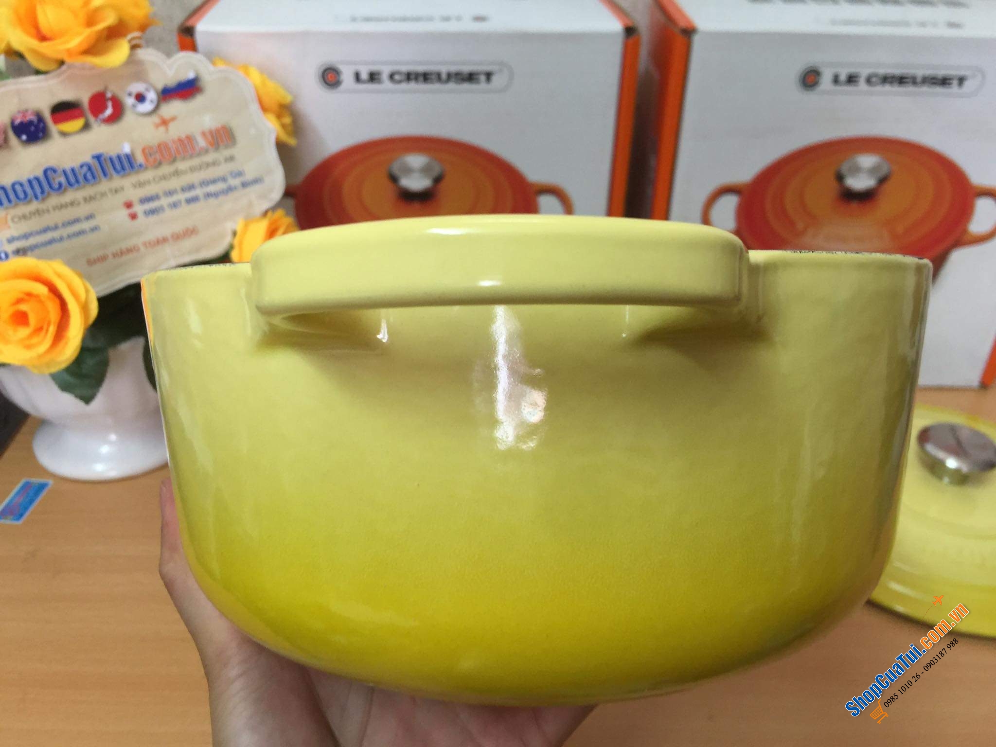 NỒI Le Creuset 20 cm màu VÀNG CHANH