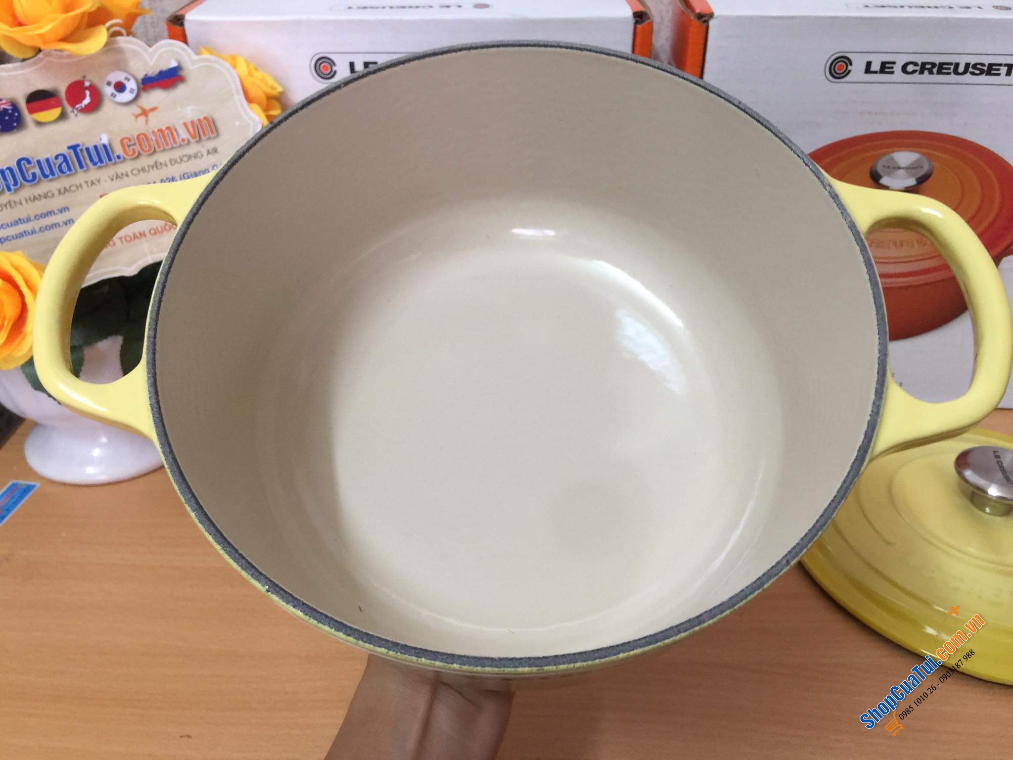 NỒI Le Creuset 20 cm màu VÀNG CHANH