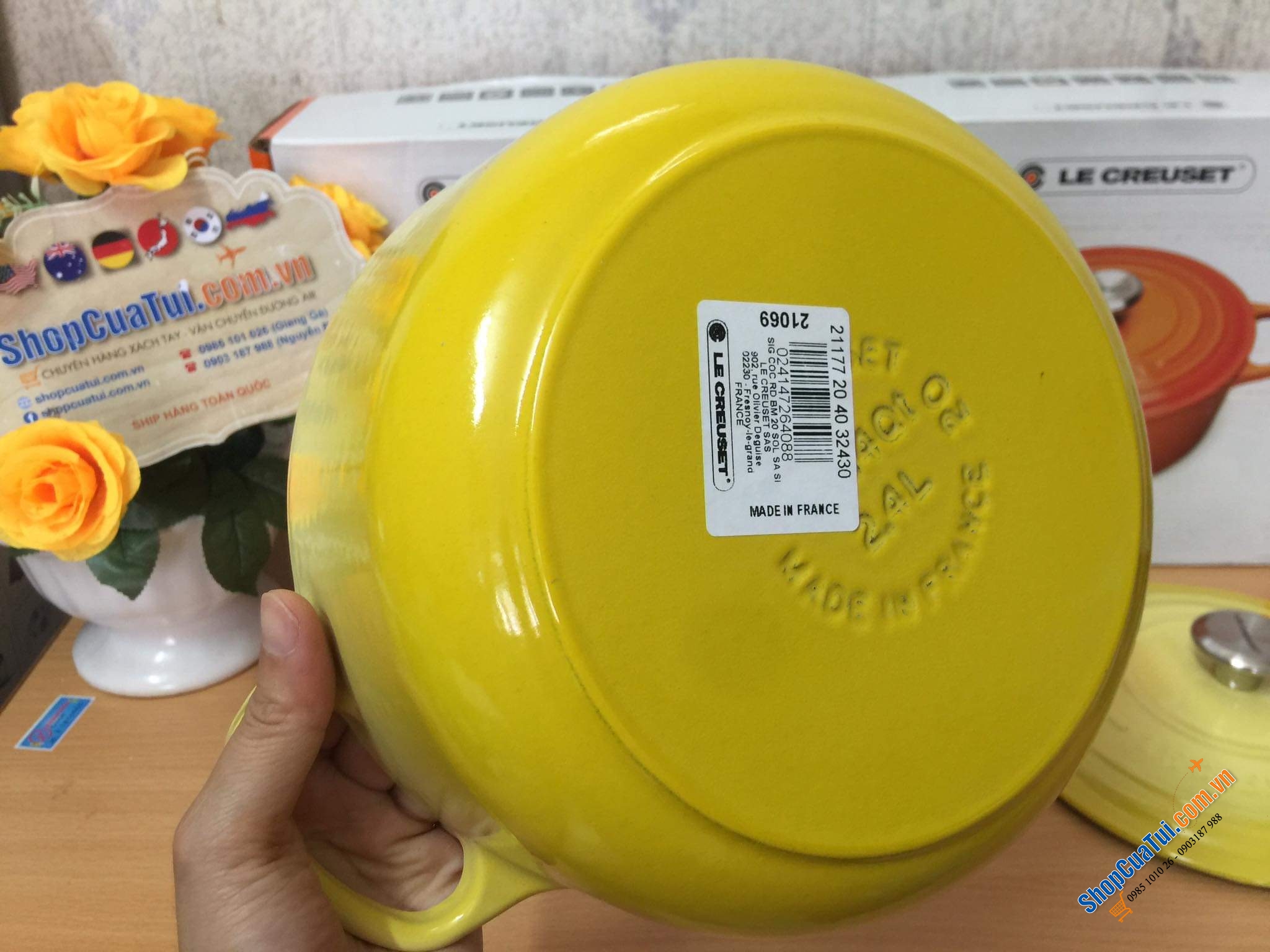 NỒI Le Creuset 20 cm màu VÀNG CHANH