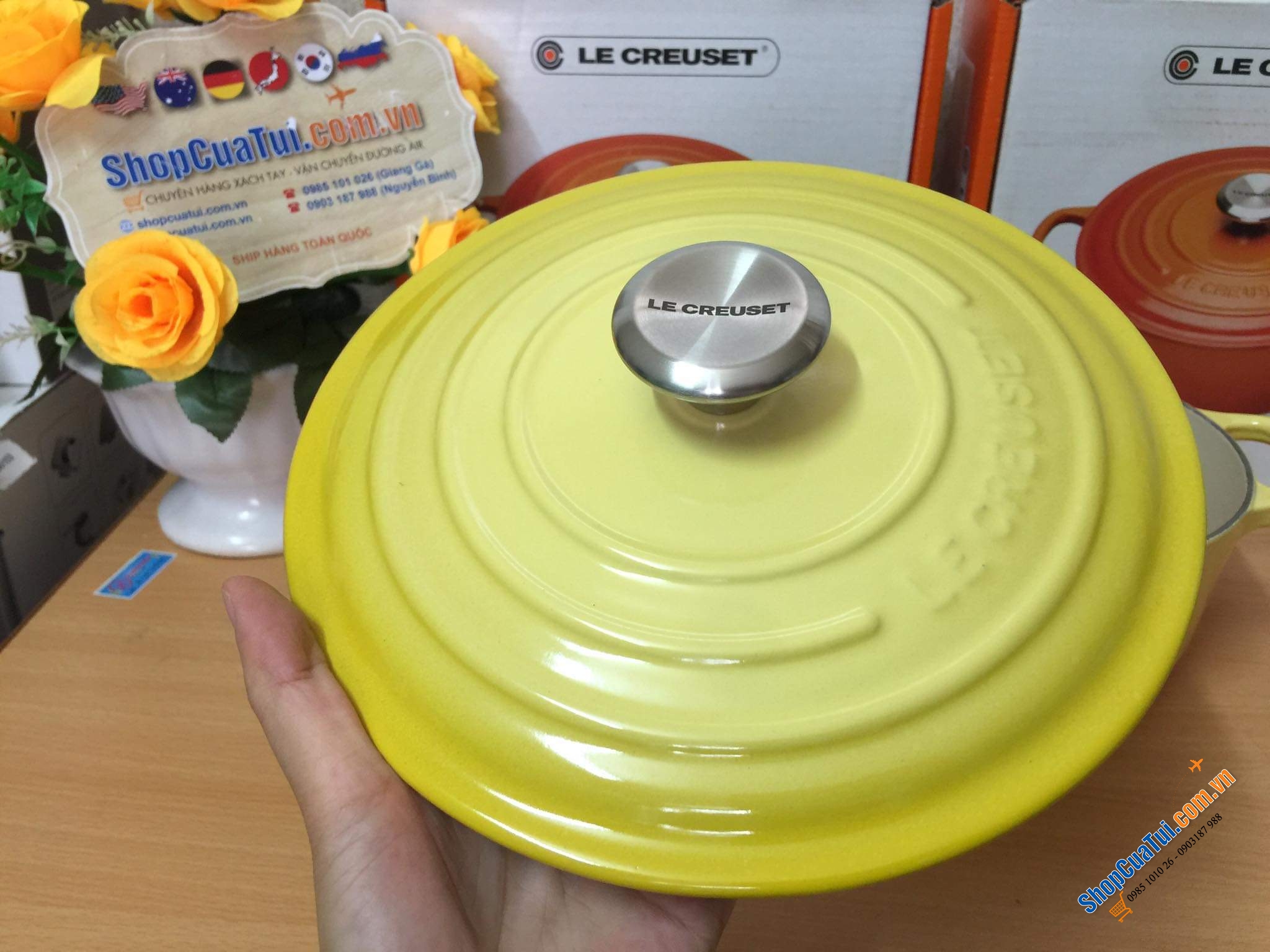 NỒI Le Creuset 20 cm màu VÀNG CHANH