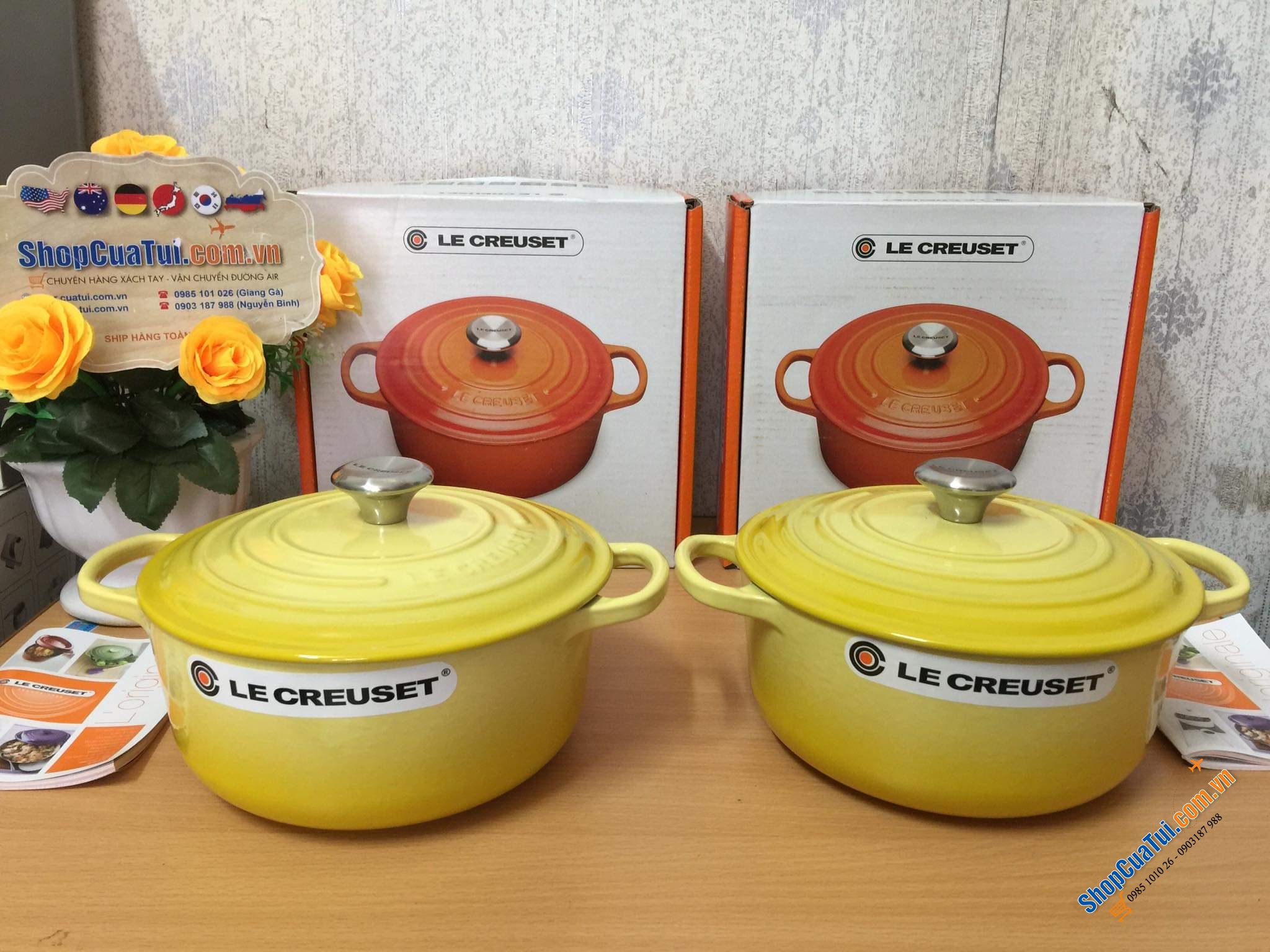 NỒI Le Creuset 20 cm màu VÀNG CHANH