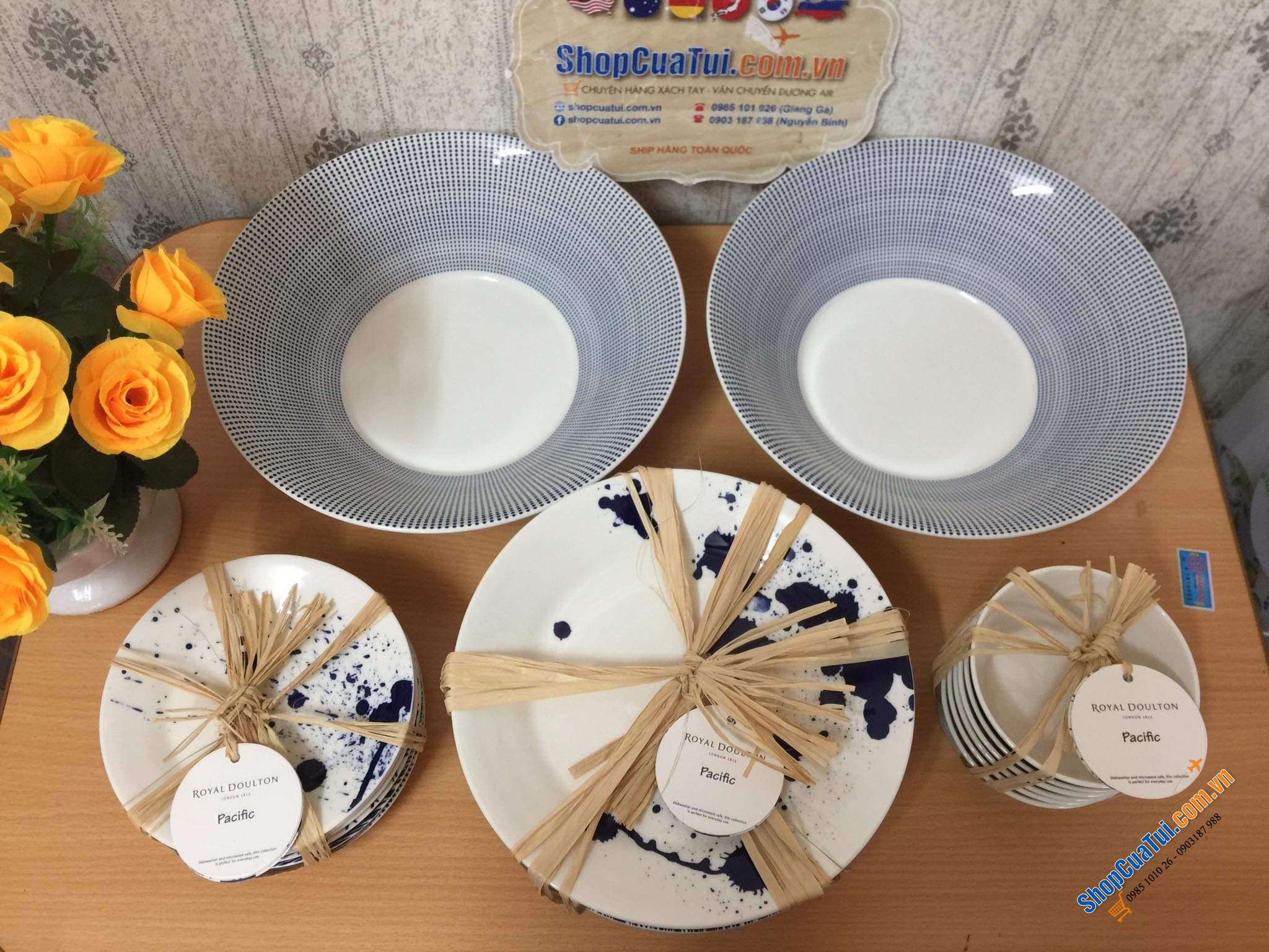 Sét Tô Đĩa Bát ăn cơm thương hiệu Royal Doulton của UK từ năm 1815 - Mỗi bát là 1 sắc thái, 1 thiết kế, 1 nghệ thuật.
