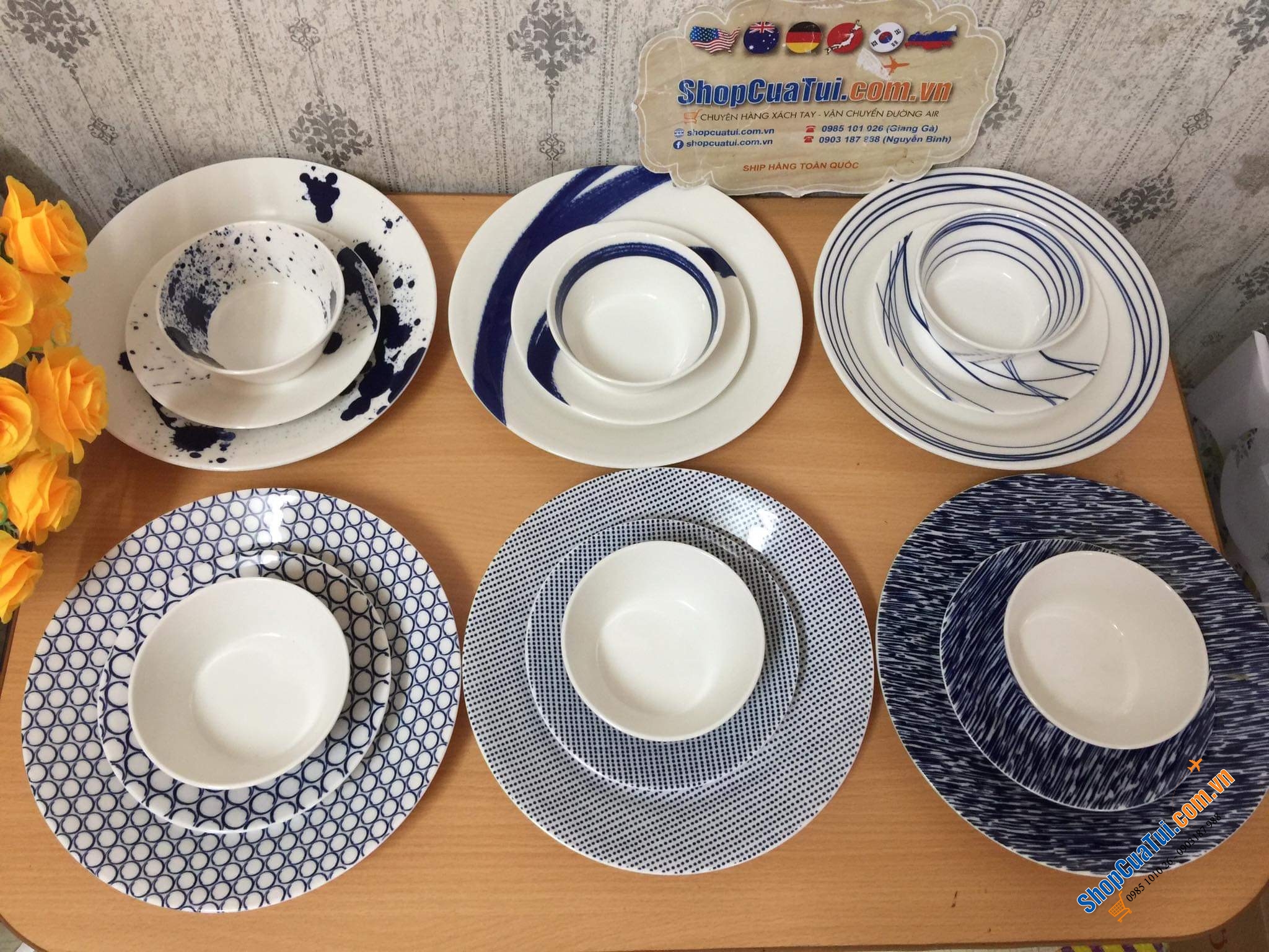 Sét Tô Đĩa Bát ăn cơm thương hiệu Royal Doulton của UK từ năm 1815 - Mỗi bát là 1 sắc thái, 1 thiết kế, 1 nghệ thuật.