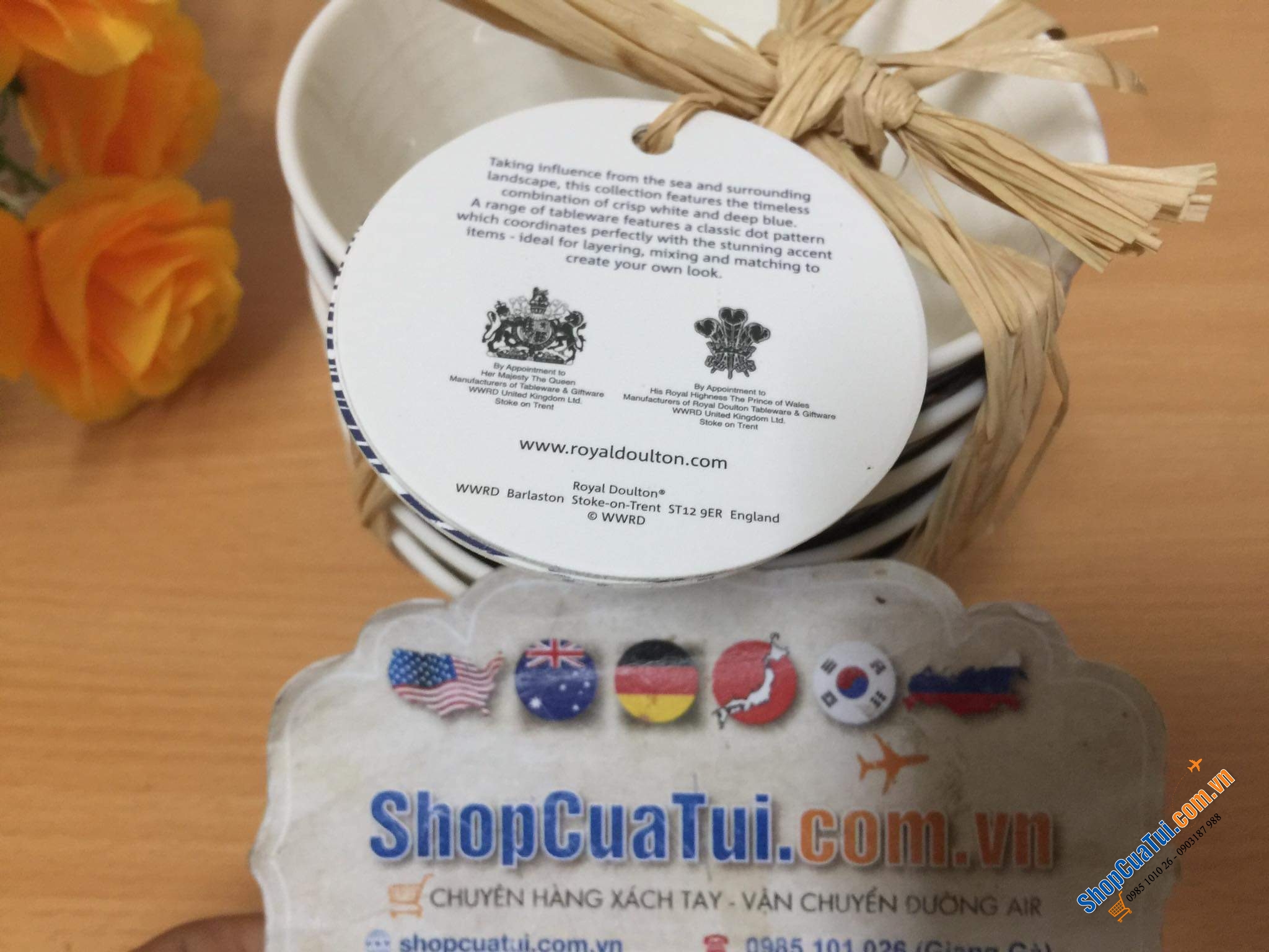 Sét Tô Đĩa Bát ăn cơm thương hiệu Royal Doulton của UK từ năm 1815 - Mỗi bát là 1 sắc thái, 1 thiết kế, 1 nghệ thuật.