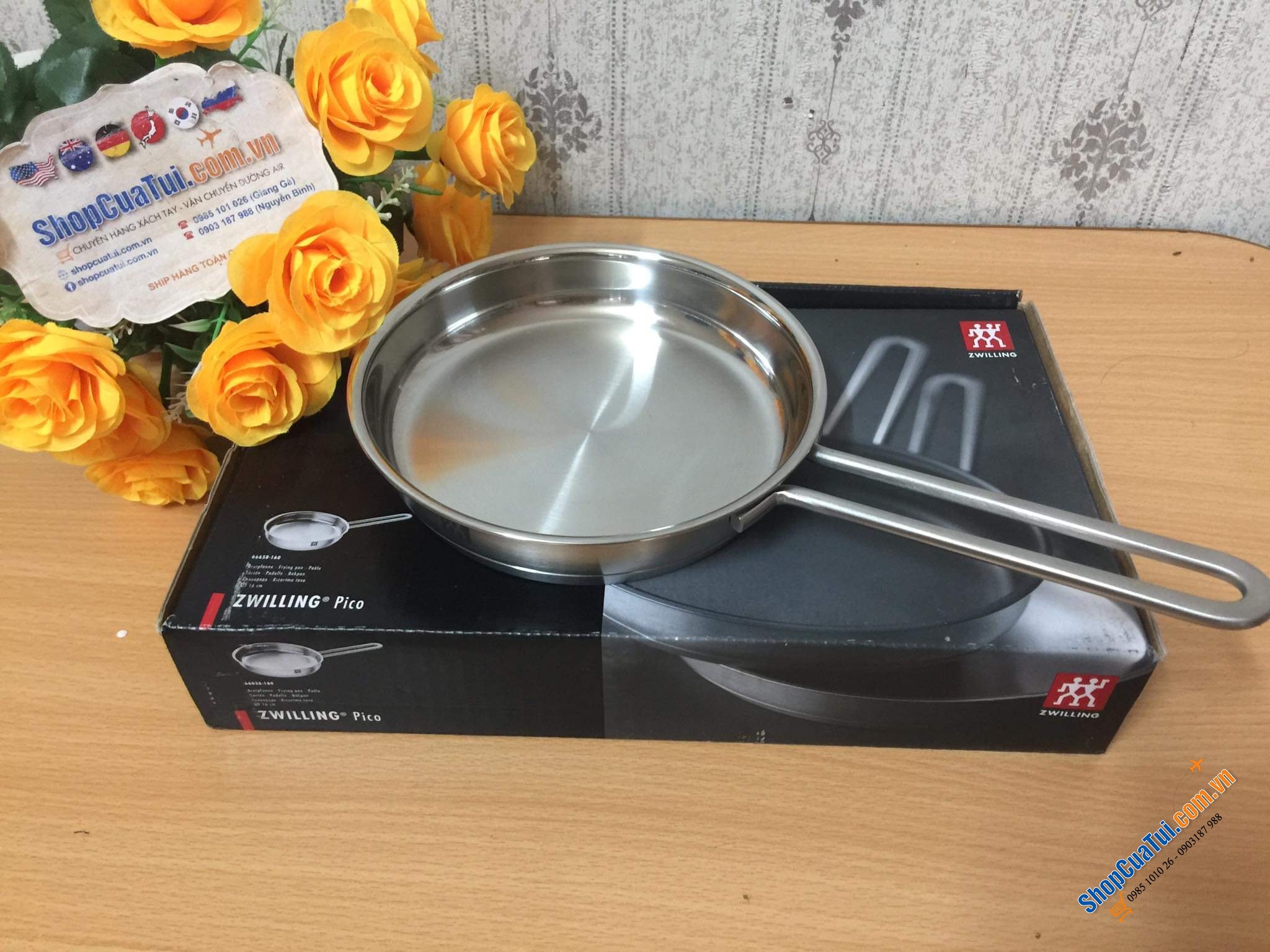 CHẢO ZWILLING PICO 16 CM INOX - KHÔNG CHỐNG DÍNH
