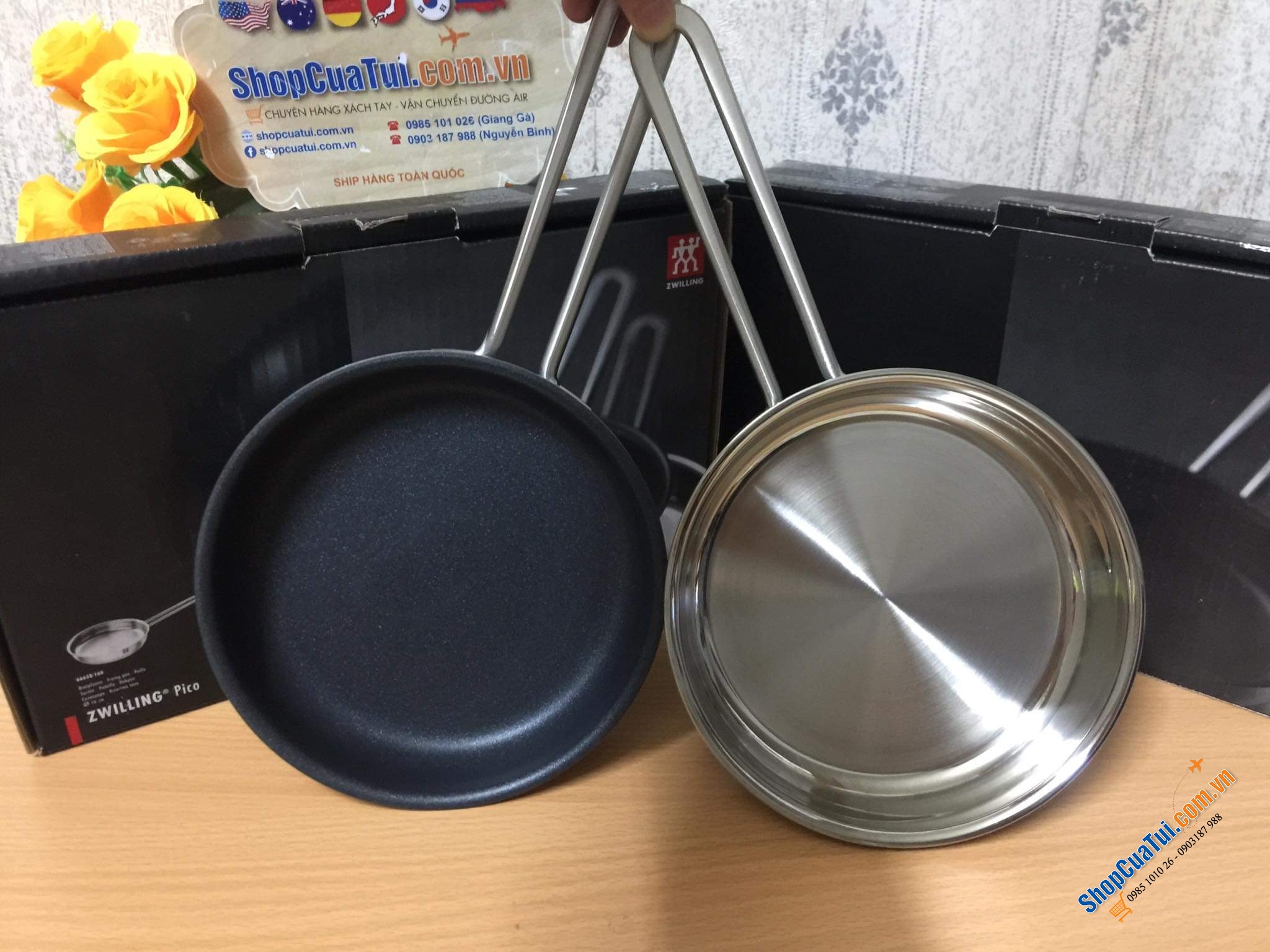 CHẢO ZWILLING PICO 16 CM INOX - KHÔNG CHỐNG DÍNH