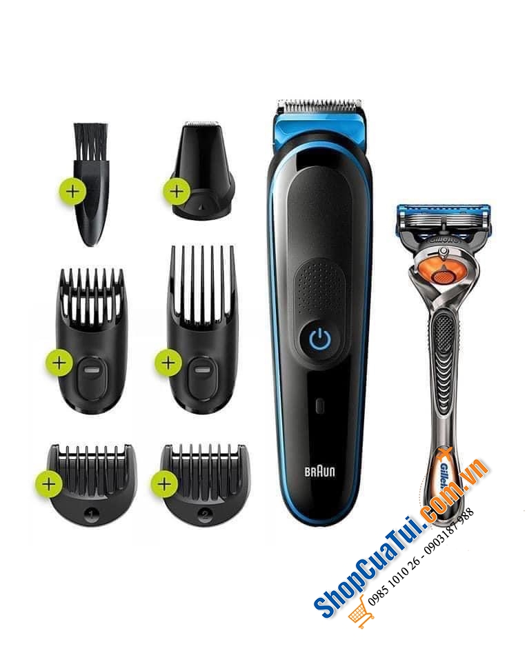 Tông đơ cắt tóc, cạo râu Braun MGK3245 - 7 in 1