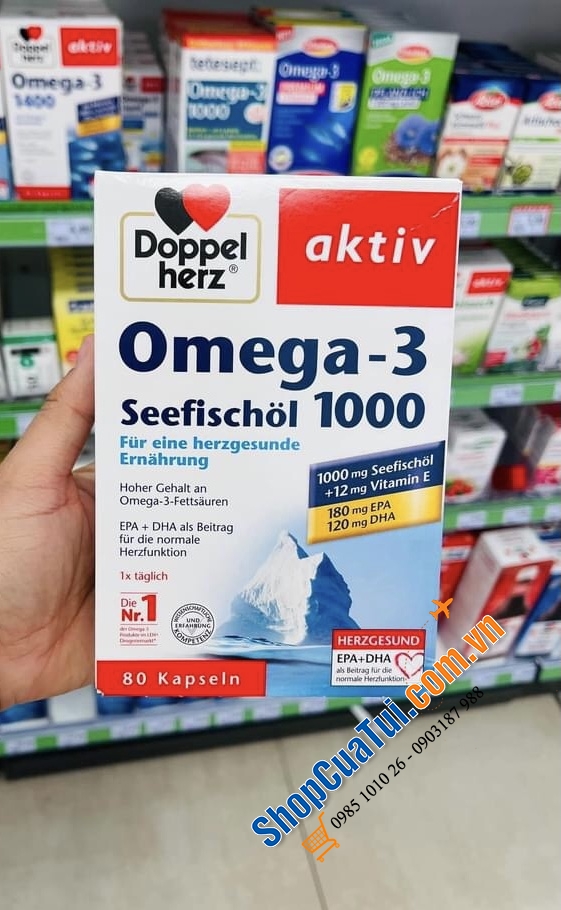 THUỐC OMEGA 3 1000 DOPPEL HERZ.