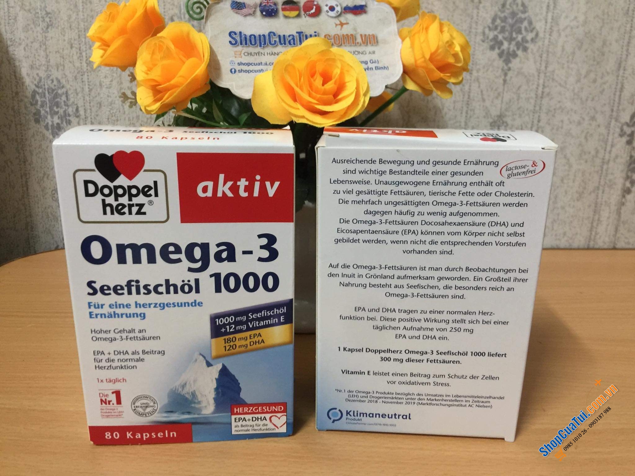 THUỐC OMEGA 3 1000 DOPPEL HERZ.