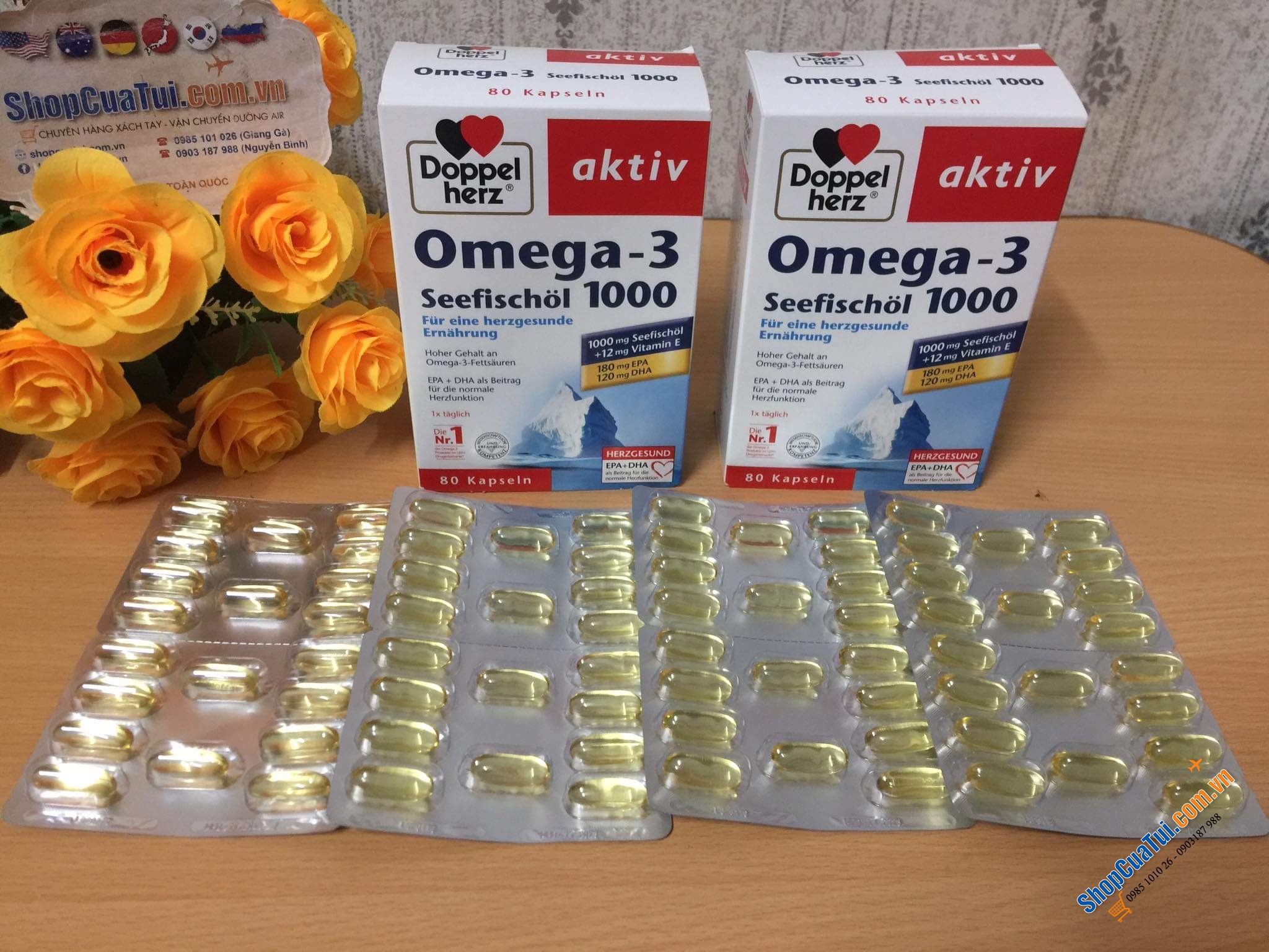 THUỐC OMEGA 3 1000 DOPPEL HERZ.