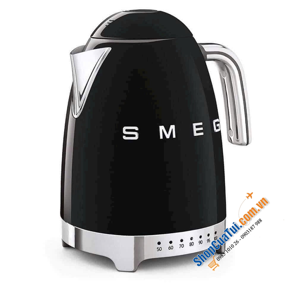 Ấm siêu tốc SMEG có điều chỉnh nhiệt độ màu xanh PASTELLGRÜN siêu đẳng cấp KLF04PGEU.