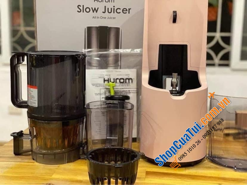 Máy ép chậm HUROM H200 - không cần cắt nhỏ, không cần cho hoa quả vào từ từ - Đỉnh cao trong làng máy ép