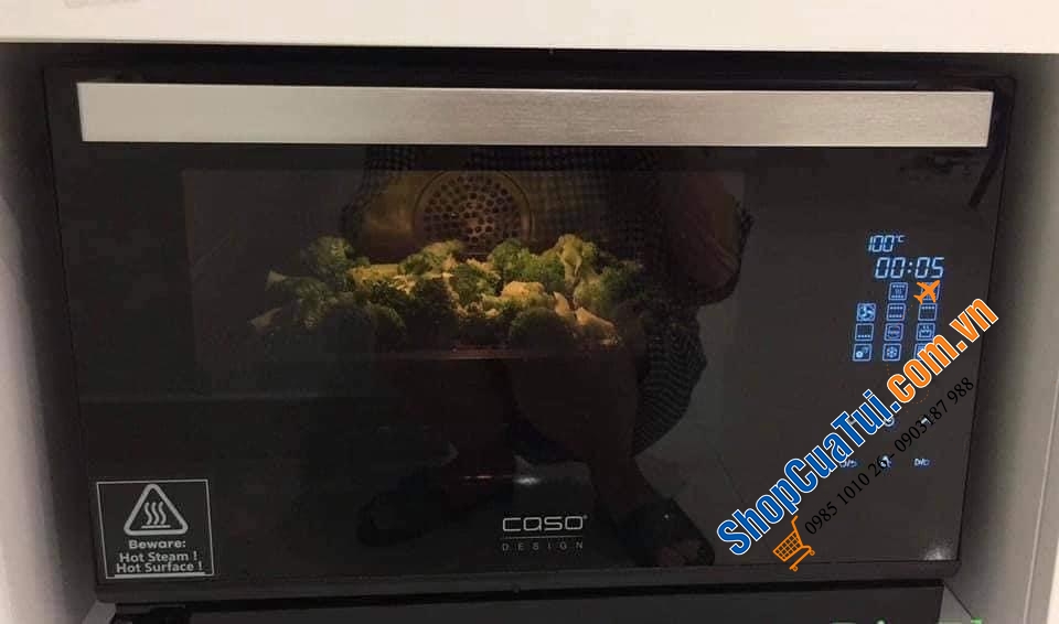 LÒ NƯỚNG KIÊM LÒ HẤP CASO GERMANY STEAM CHEF 25 lit